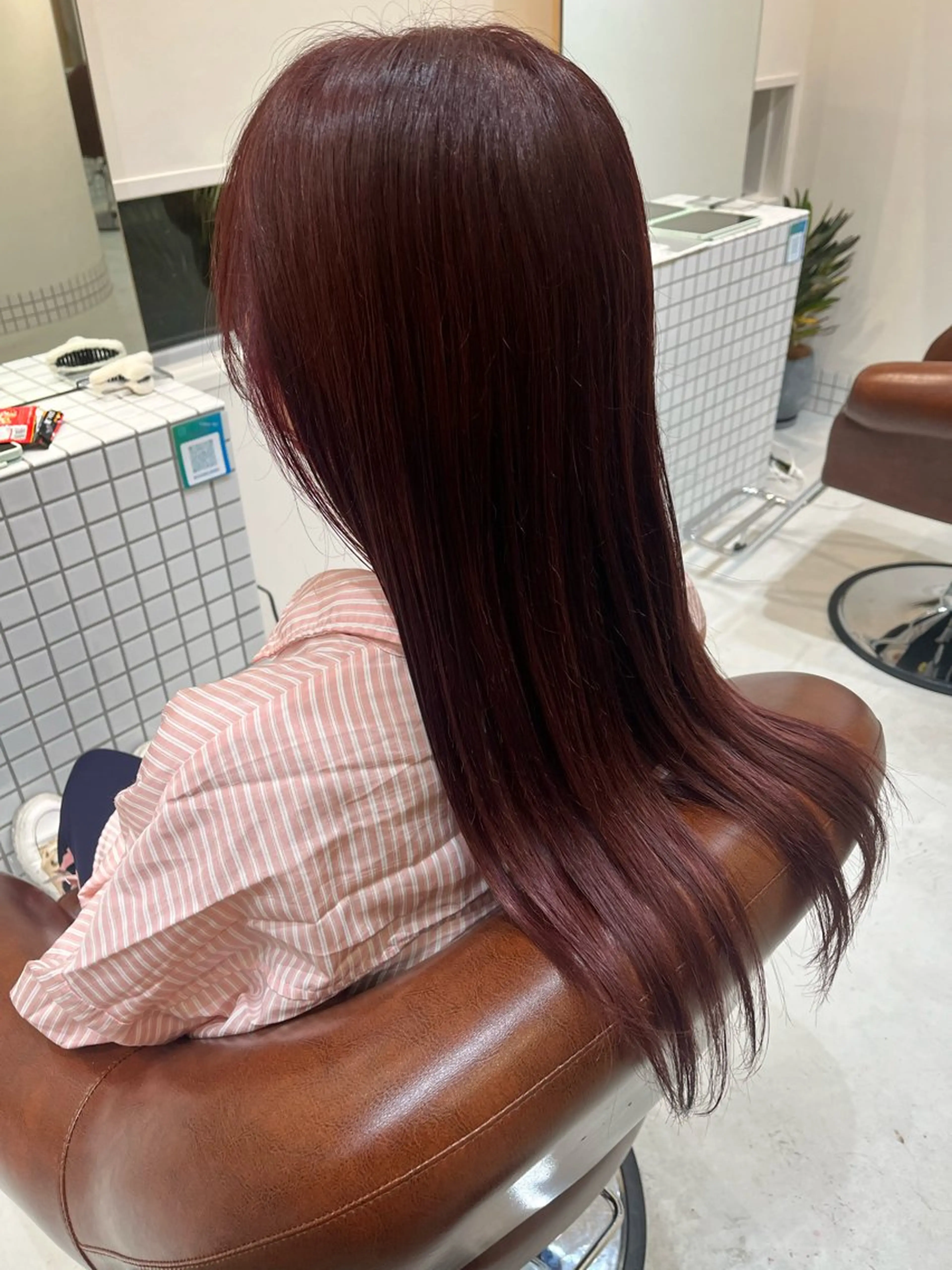 カラー ピンクカラー 太田 恵美梨のヘアスタイル