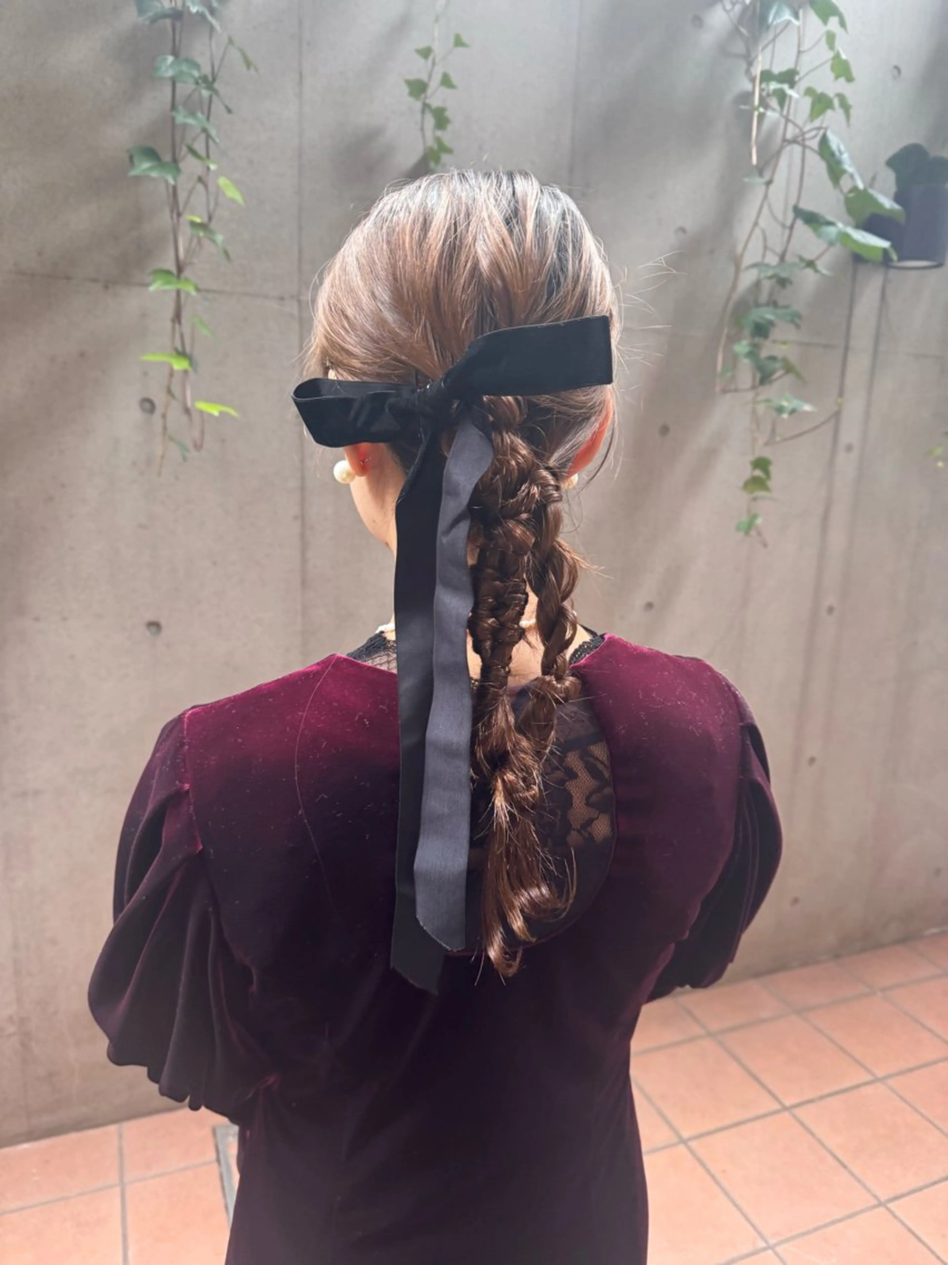 セミロング ヘアアレンジ ヘアセット 🎗️【ヘアセット 美眉】吉川玲🎗️のヘアスタイル