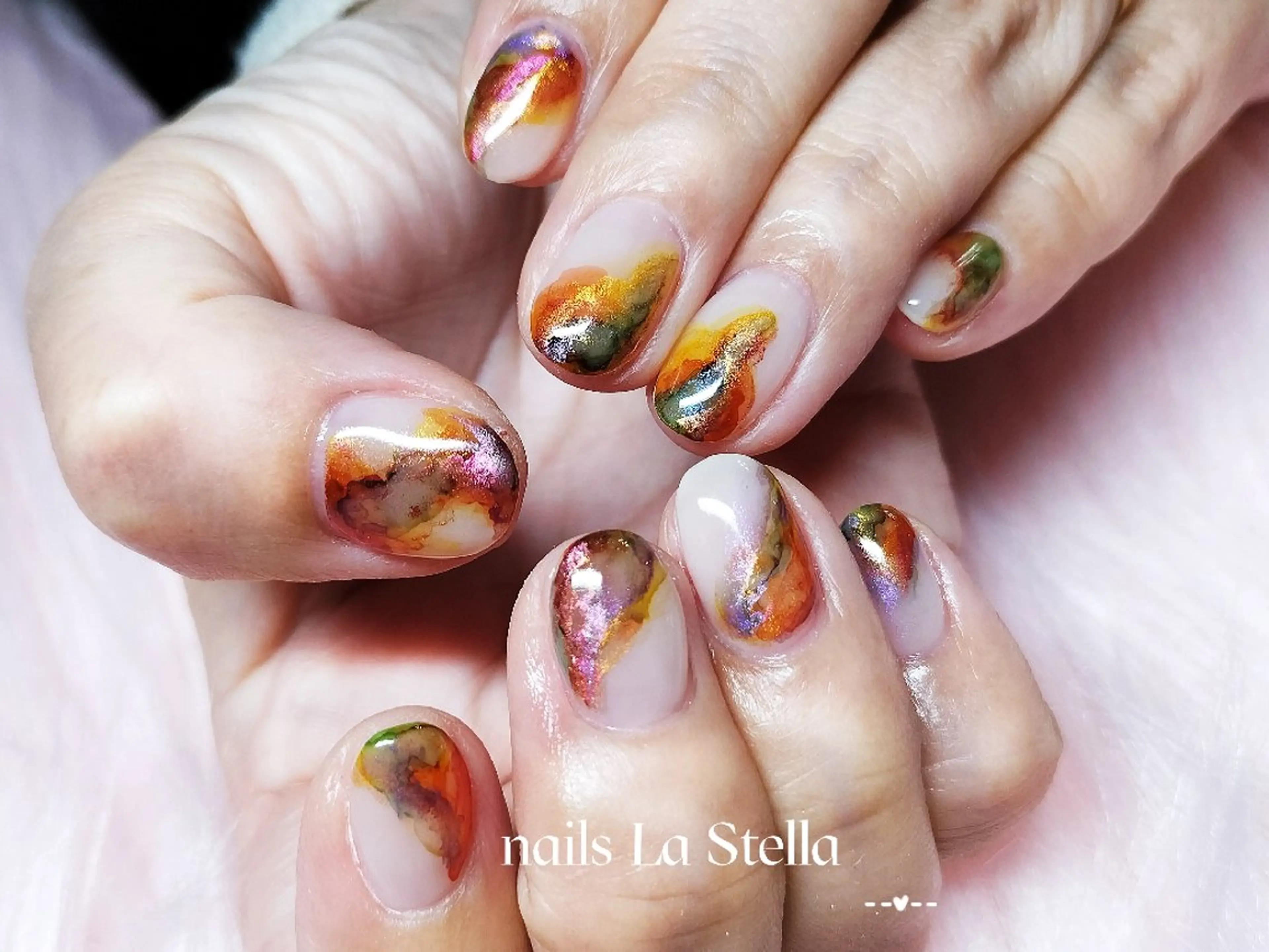 ネイル 持ち込み ニュアンスネイル ワンカラーネイル シンプルネイル ネイルサロン  STELLAのネイルデザイン