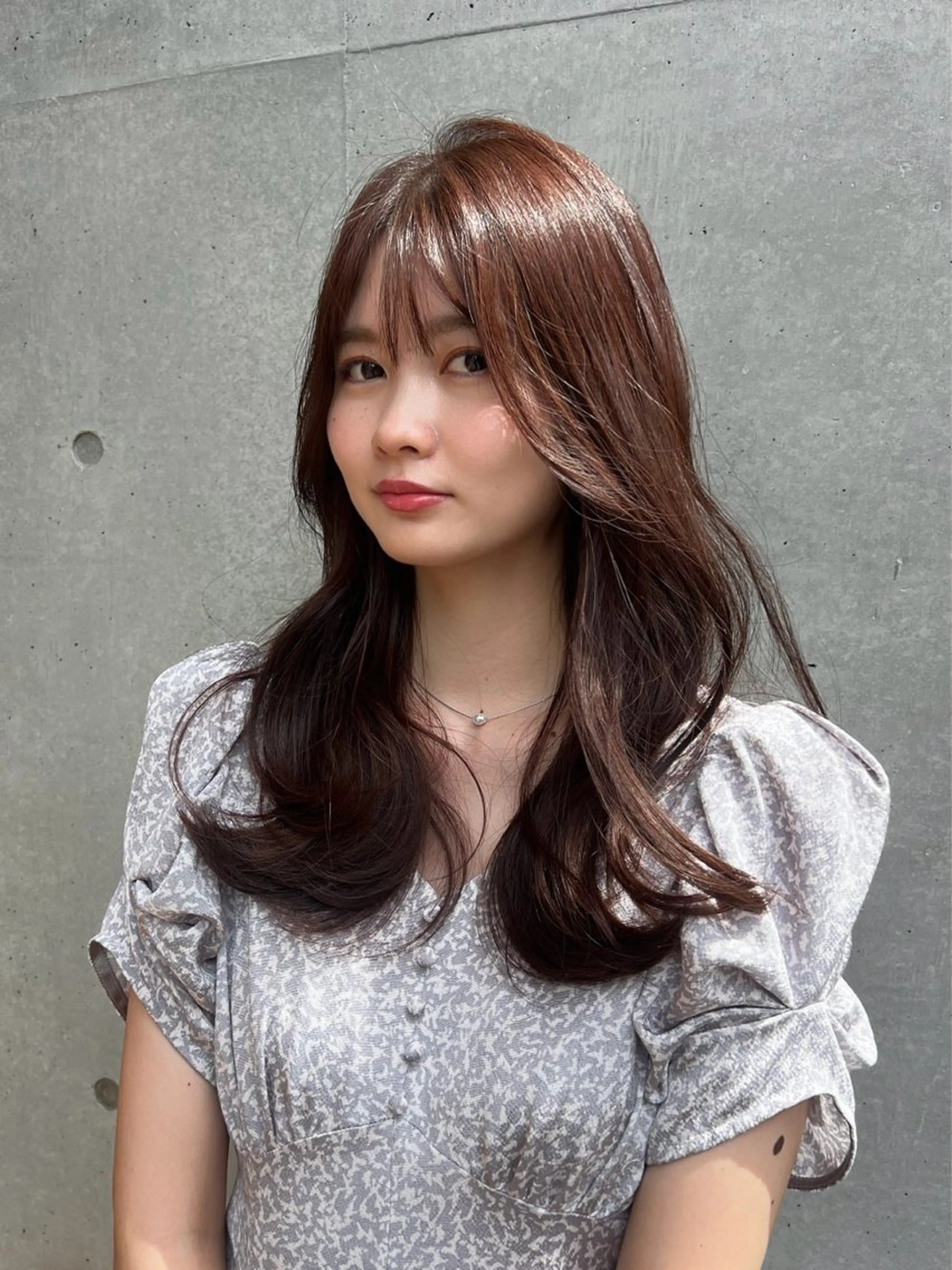 ロング カラー 韓国ヘア♡ 顔まわりカットayaのヘアスタイル