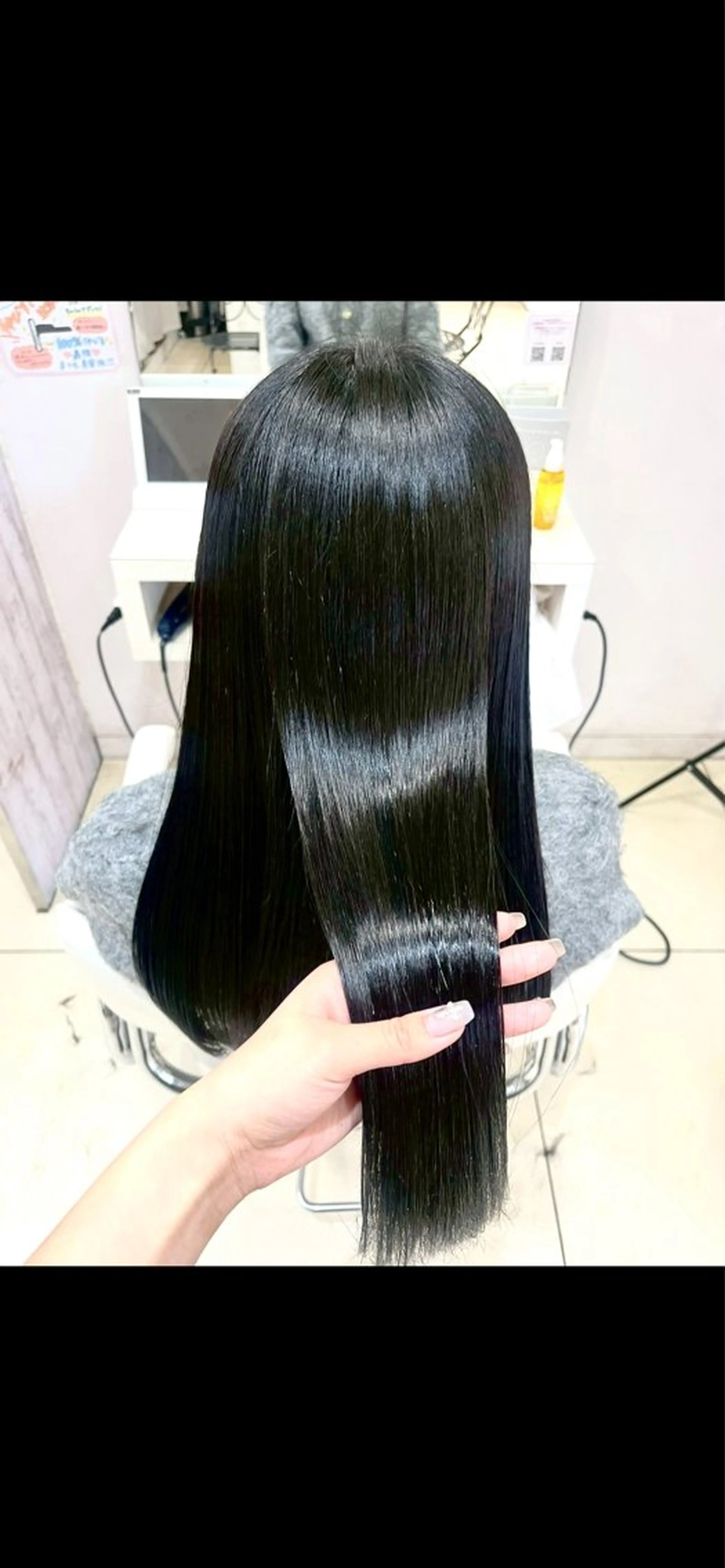 【19時以降限定】白髪染めで髪質改善✨️理想の艶髪へ！グレイカラー全体塗布¥2860✮*｡ﾟ艶髪/透明感/髪質改善の写真
