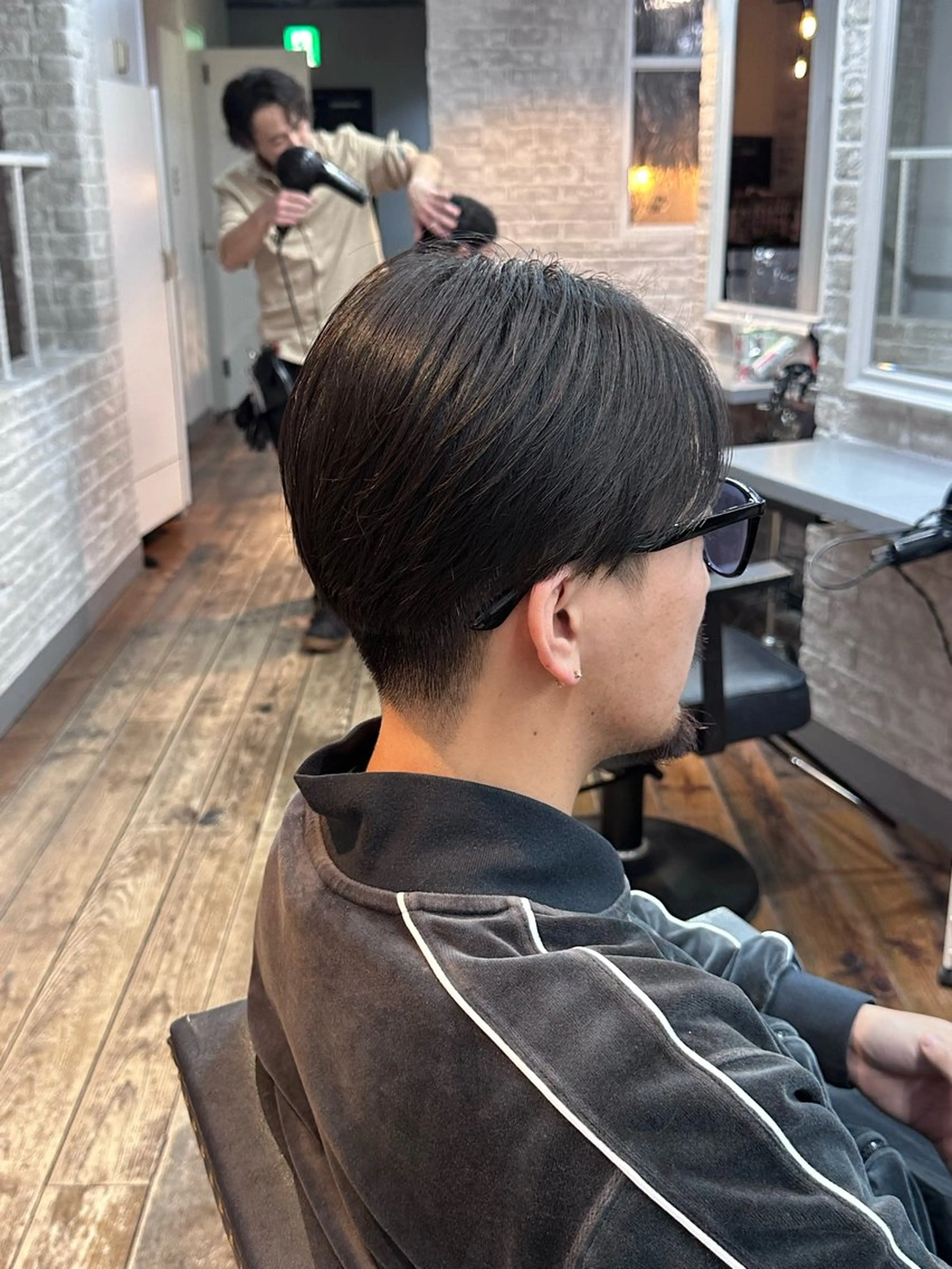 ショート メンズ カット 🩵つなぎショート✨ パーマスタイル みくのヘアスタイル