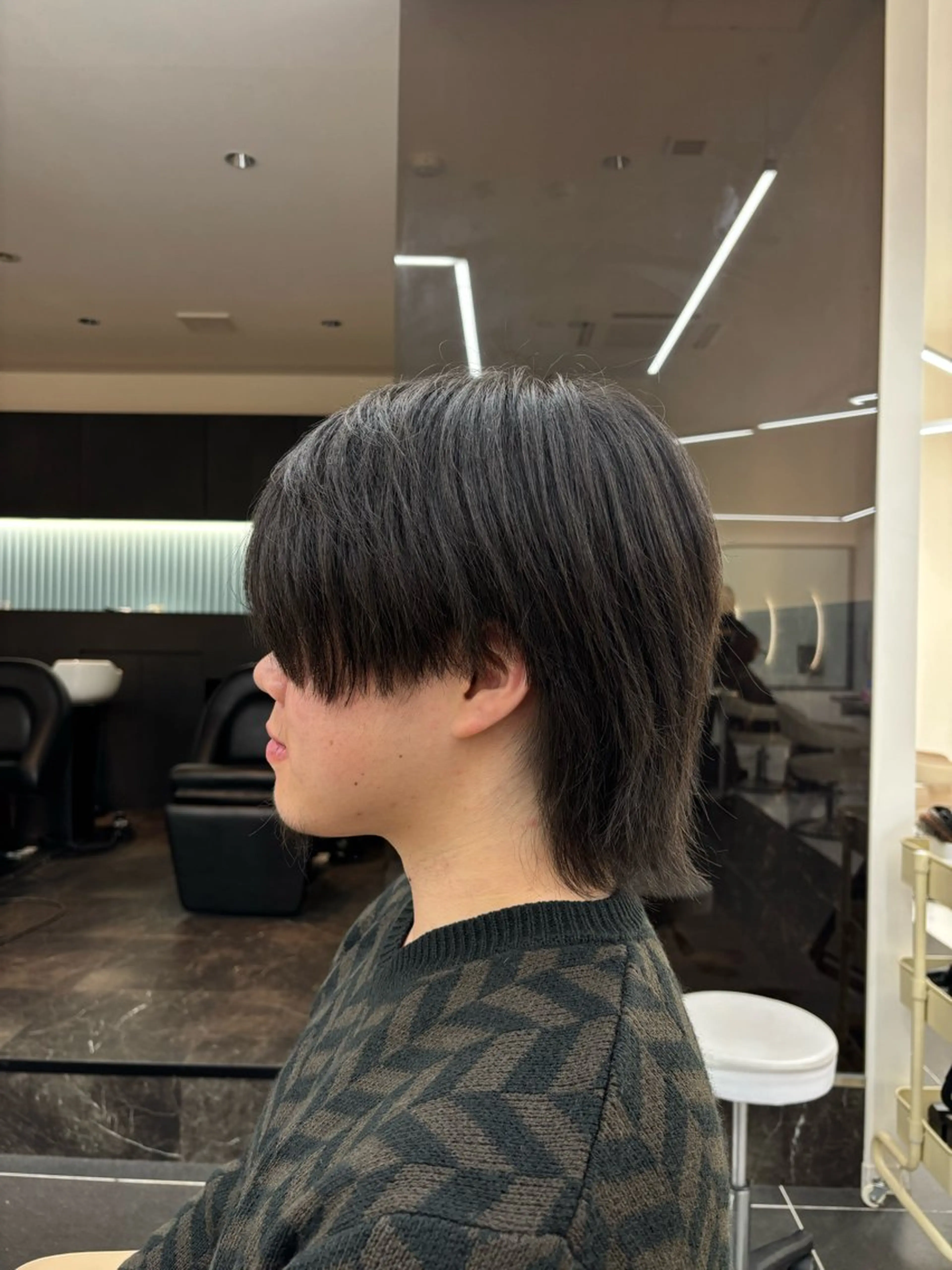 メンズ メンズウルフカット ウルフカット しんさか れいとのヘアスタイル