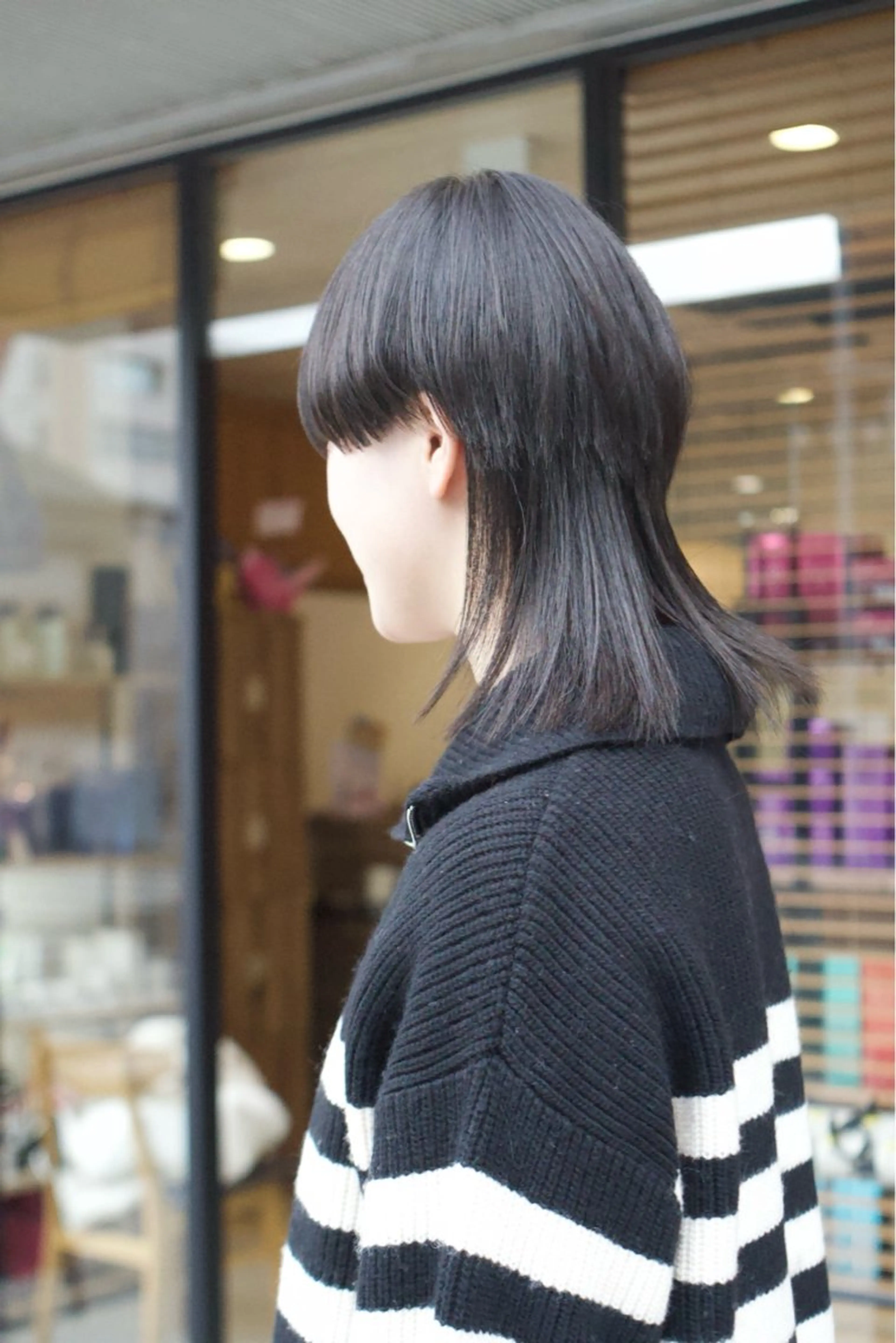 セミロング 似合わせ レイヤー須川のヘアスタイル