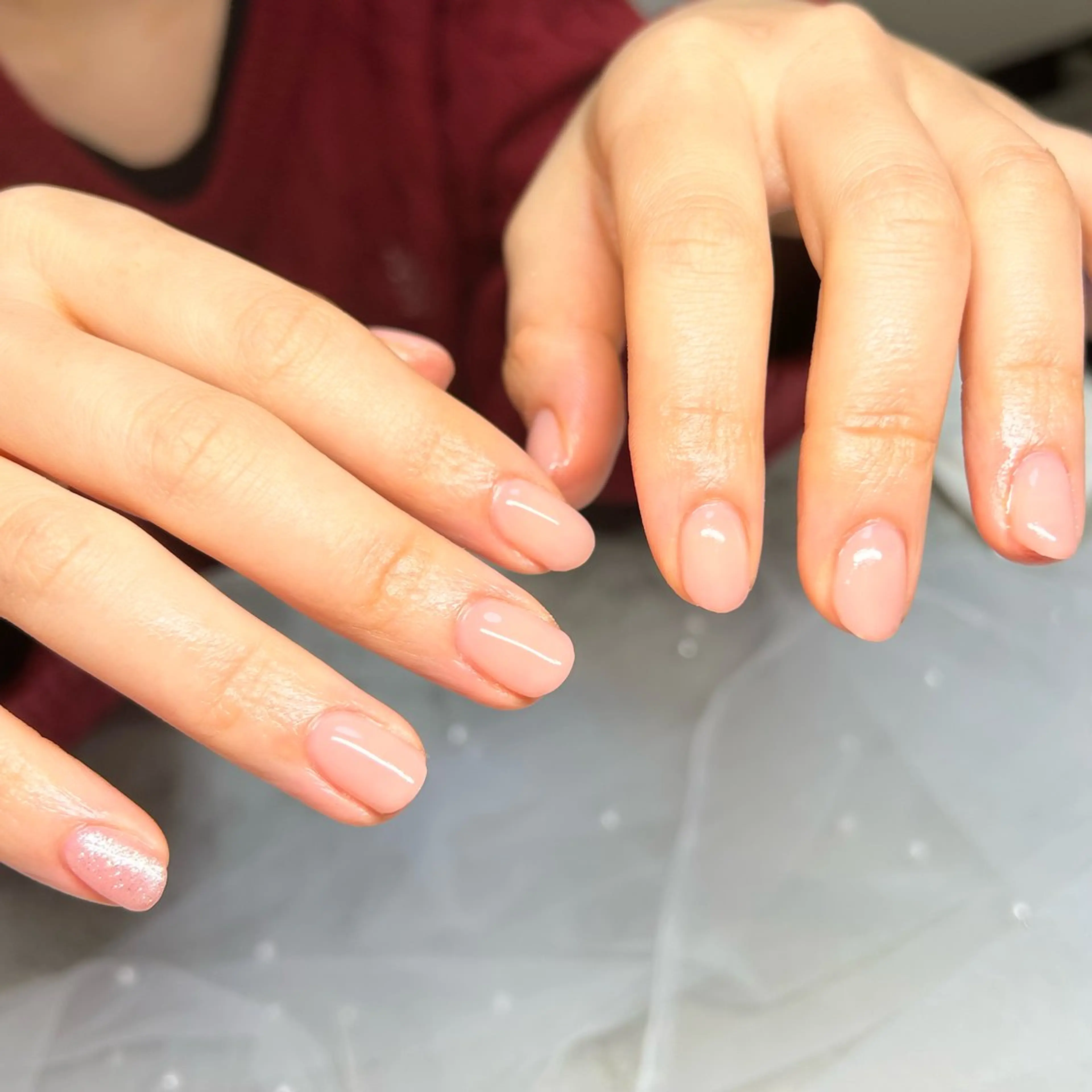ネイル ラメ(グリッター) ハンドネイル ten nail salon　かえでのネイルデザイン