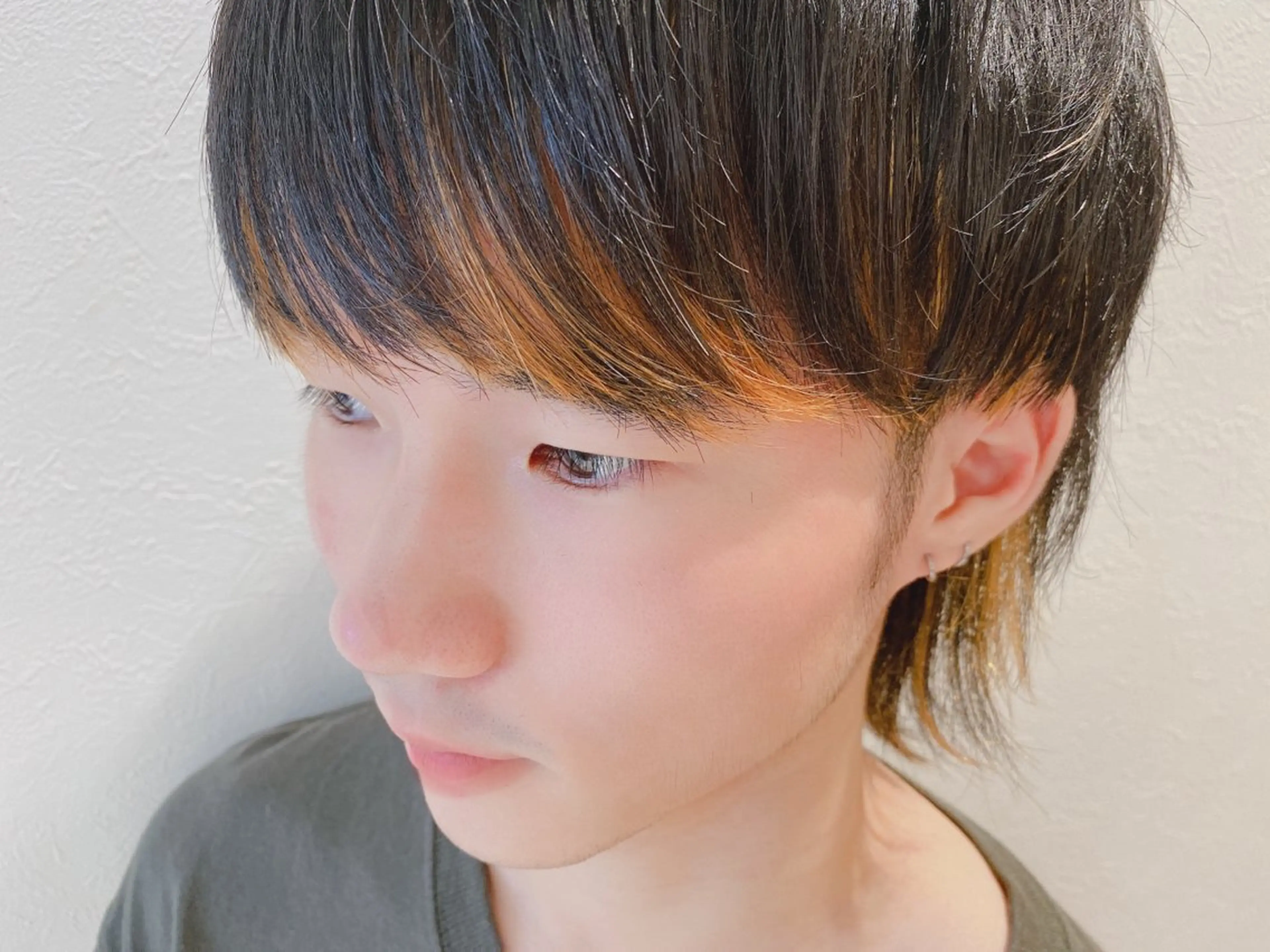 ショート カラー メンズ メンズインナーカラー メンズウルフカット インナーカラー ウルフカット 全国認定講師 高久のヘアスタイル