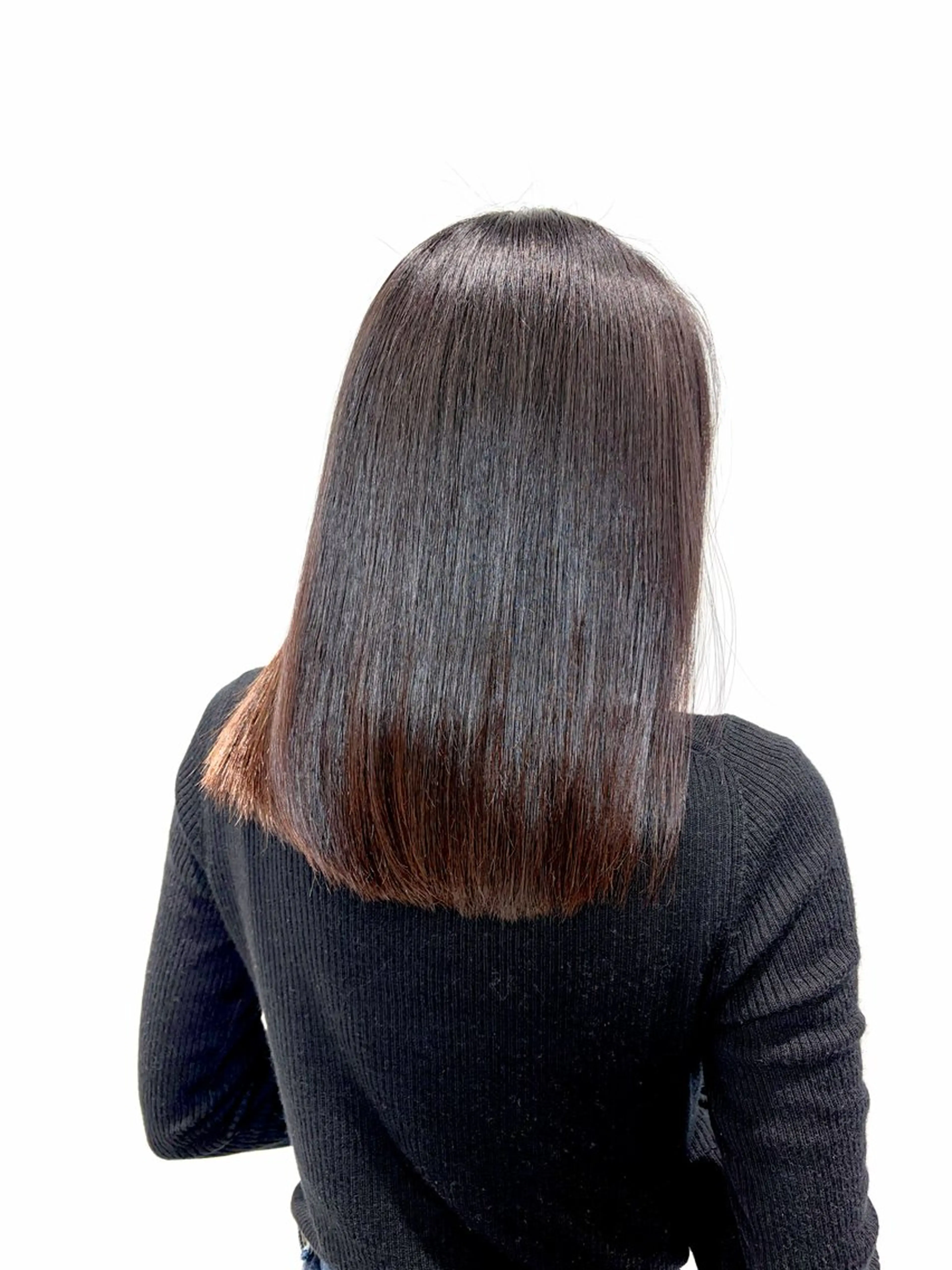 ミディアム 髪質改善 トリートメント カット 縮毛矯正 梅田/韓国スタイル/ 髪質改善/雅のヘアスタイル