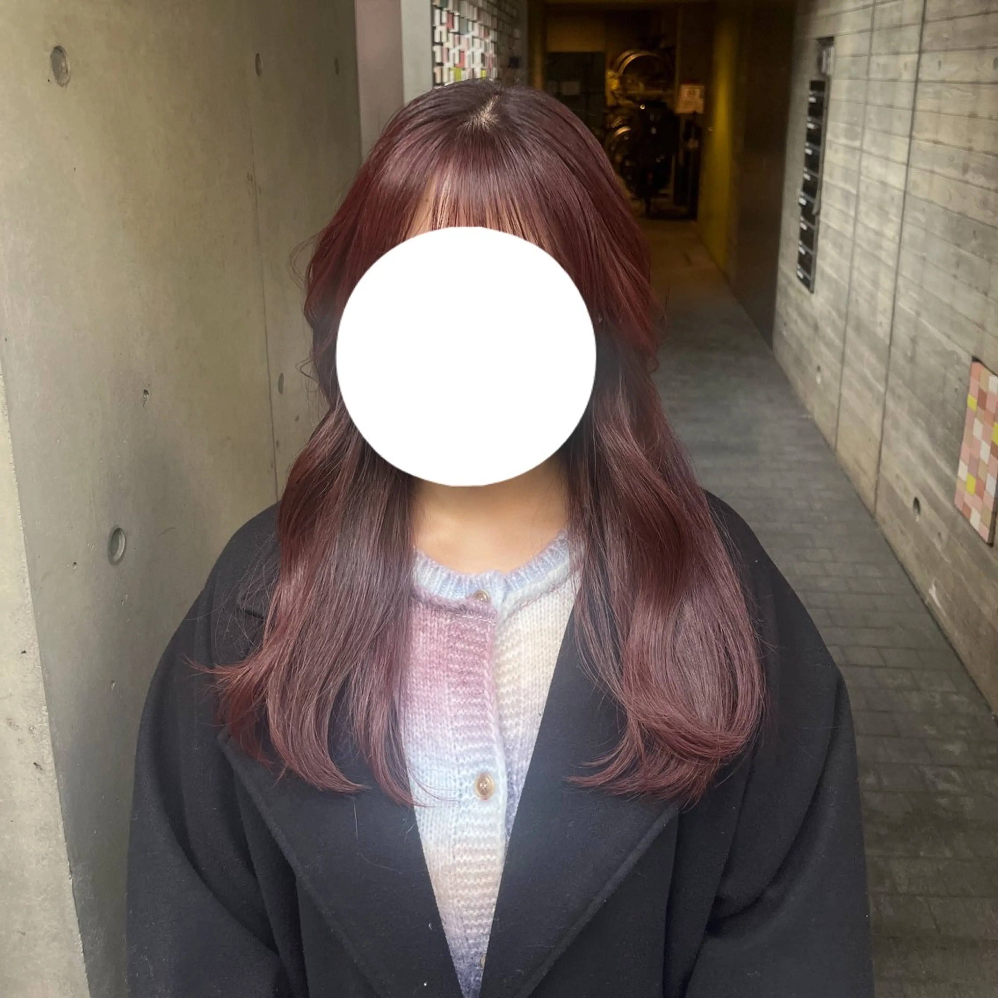 セミロング ヘアカラー 【美ボブ. カラー】midoのヘアスタイル