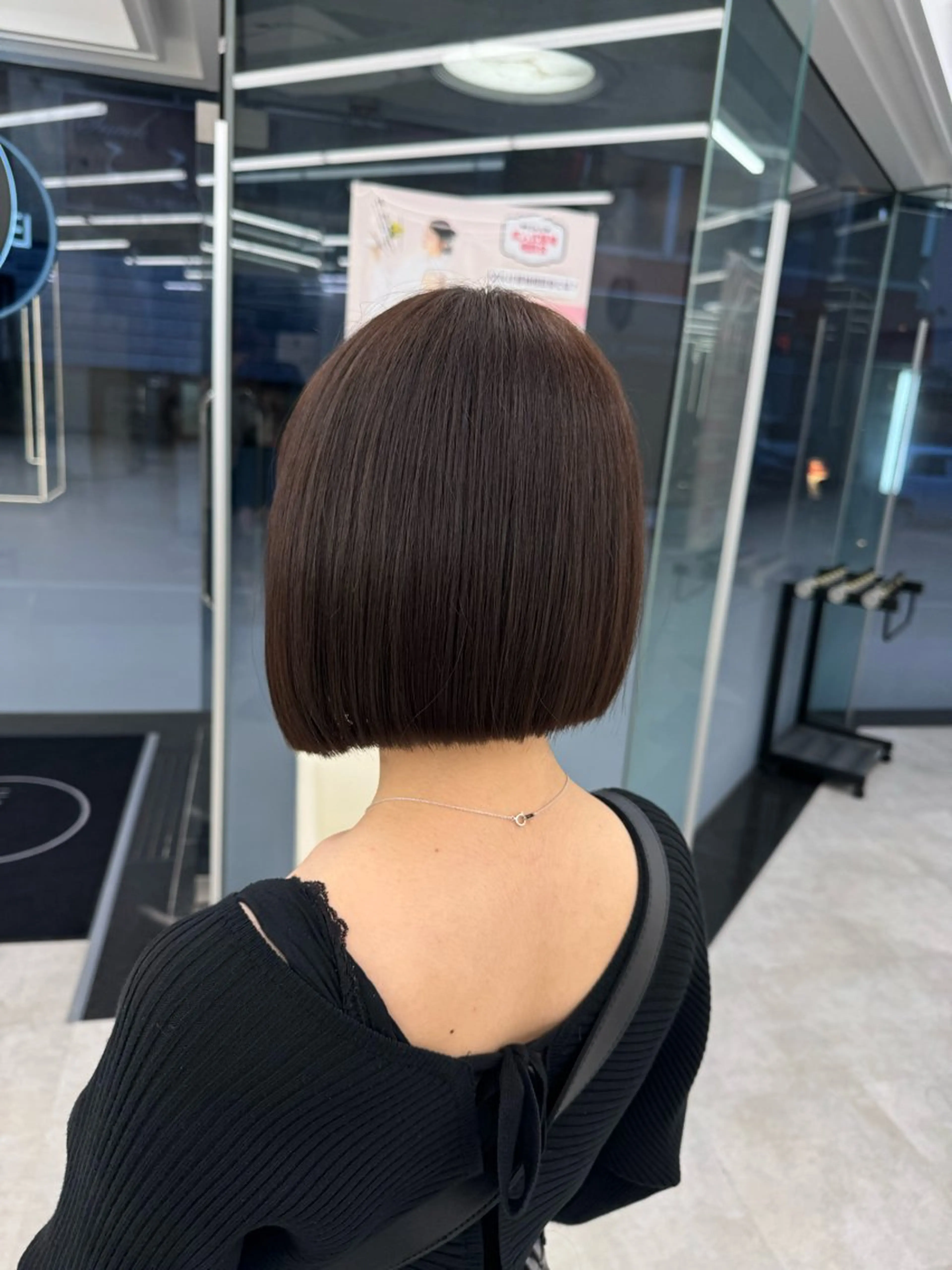 ミディアム カラー パーマ ヘアアレンジ メンズ キッズ ボブ×自然な縮毛矯正 RYOGAのヘアスタイル