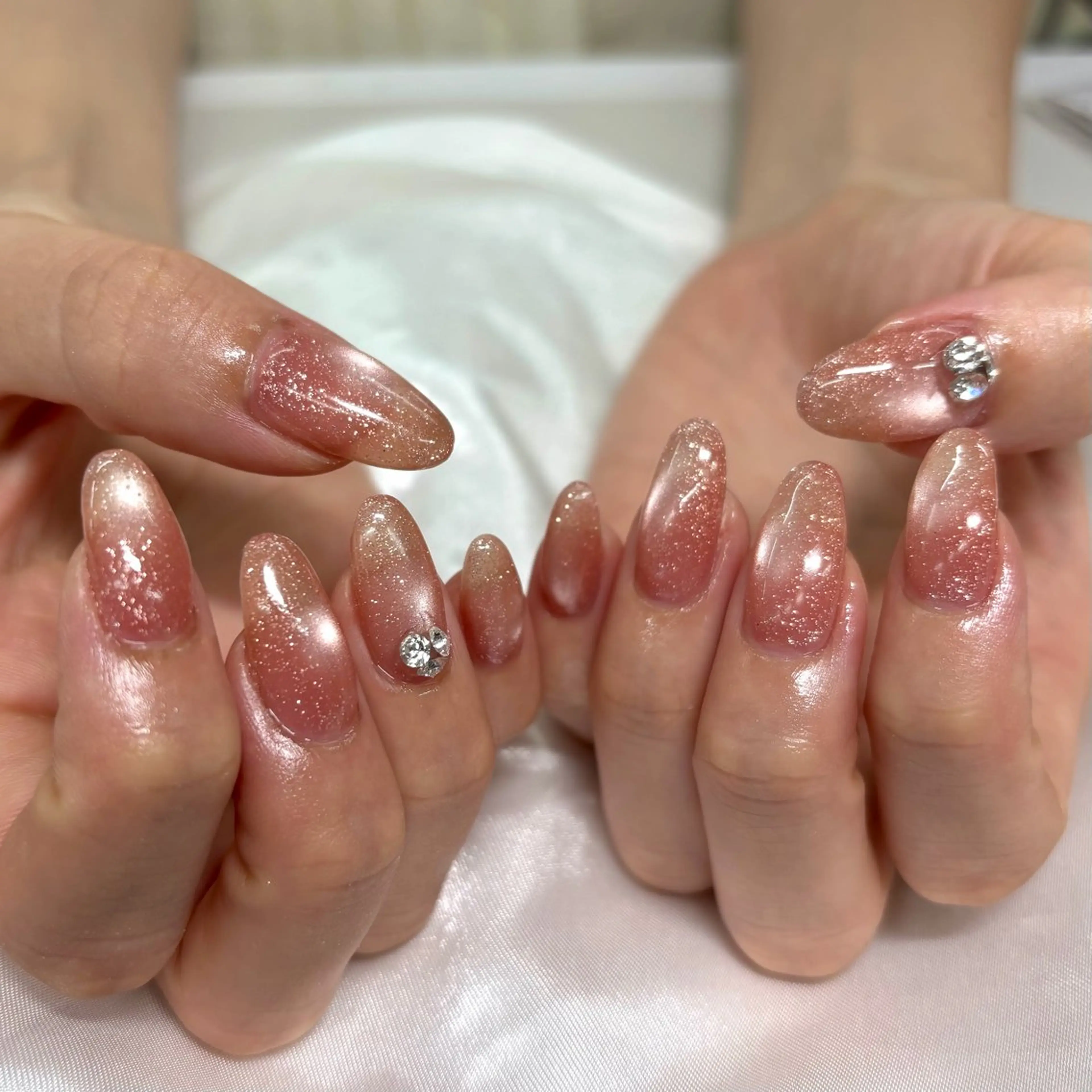 ネイル フラッシュネイル キラキラネイル マグネットネイル 上村 奈那のネイルデザイン