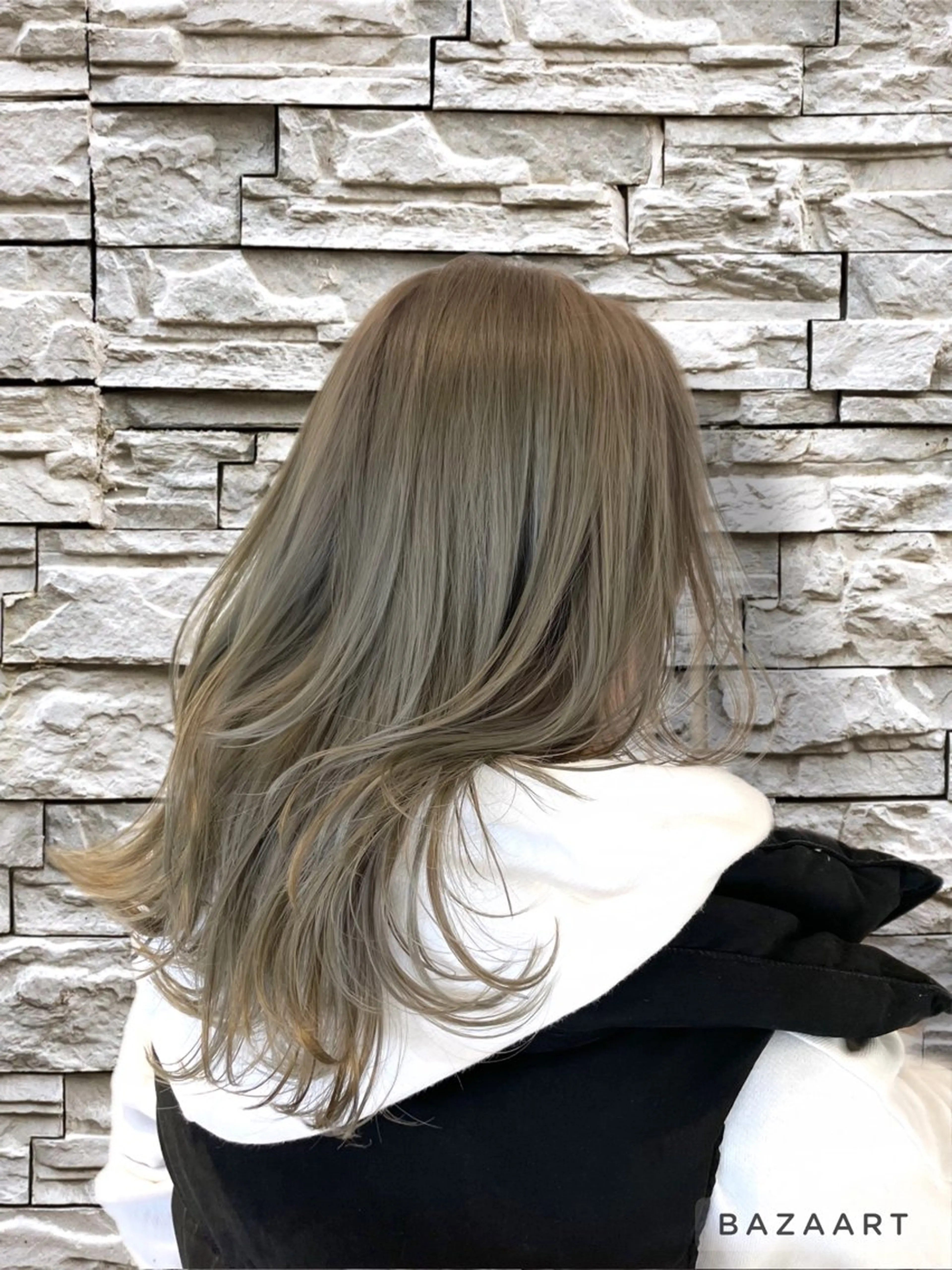 ミディアム カラー ヘアカラー 心斎橋/ブリーチなし 髪質改善/レイヤーのヘアスタイル