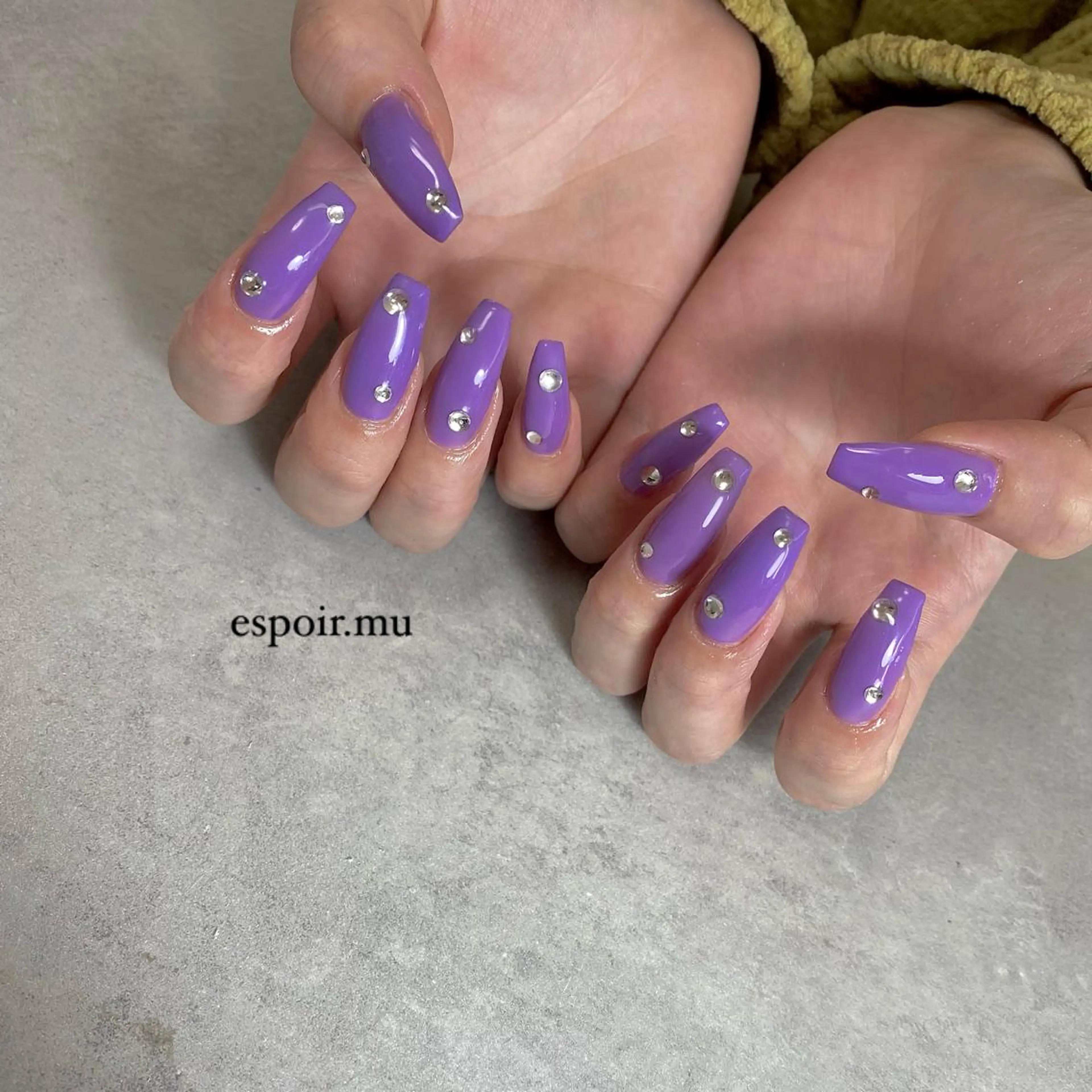 ネイル 持ち込み espoir. muのネイルデザイン