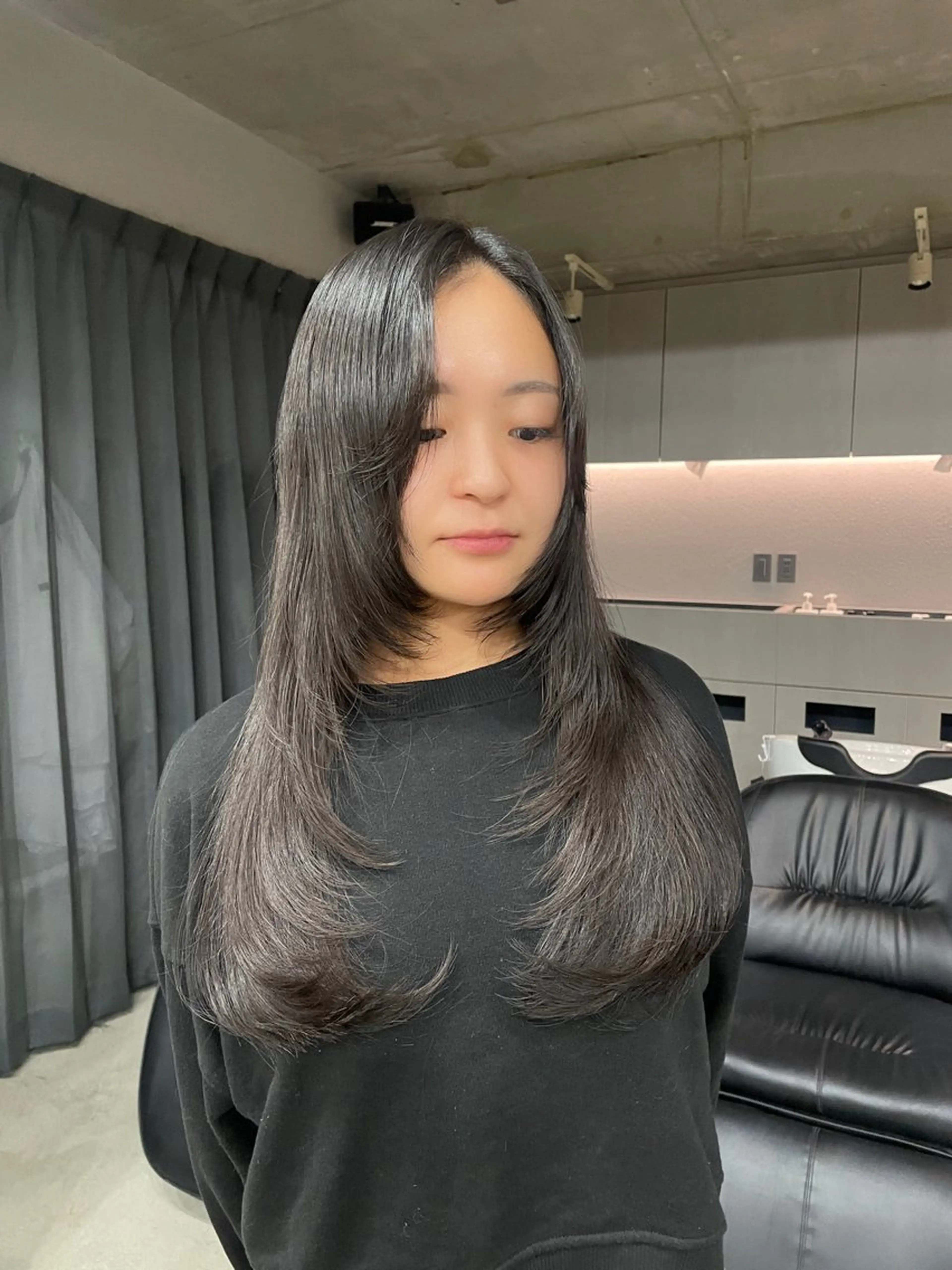 ロング カラー カット ヘアカラー トリートメント 表参道🌿赤み消し カラー/チナツのヘアスタイル
