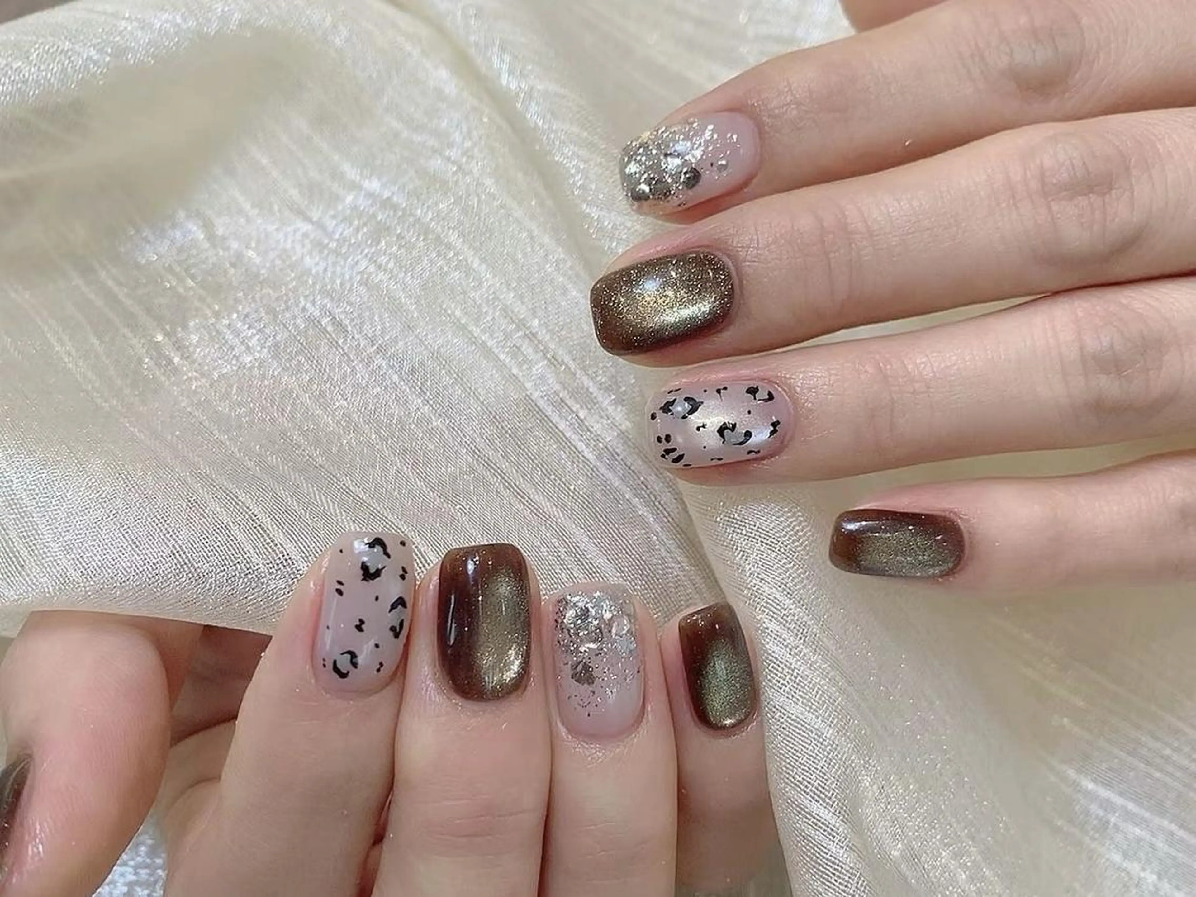 ネイル アートネイル ジェルネイル ショートネイル シンプルネイル 冬ネイル ハンドネイル ハンドケア 🎀Sense Nail池袋店🎀のネイルデザイン