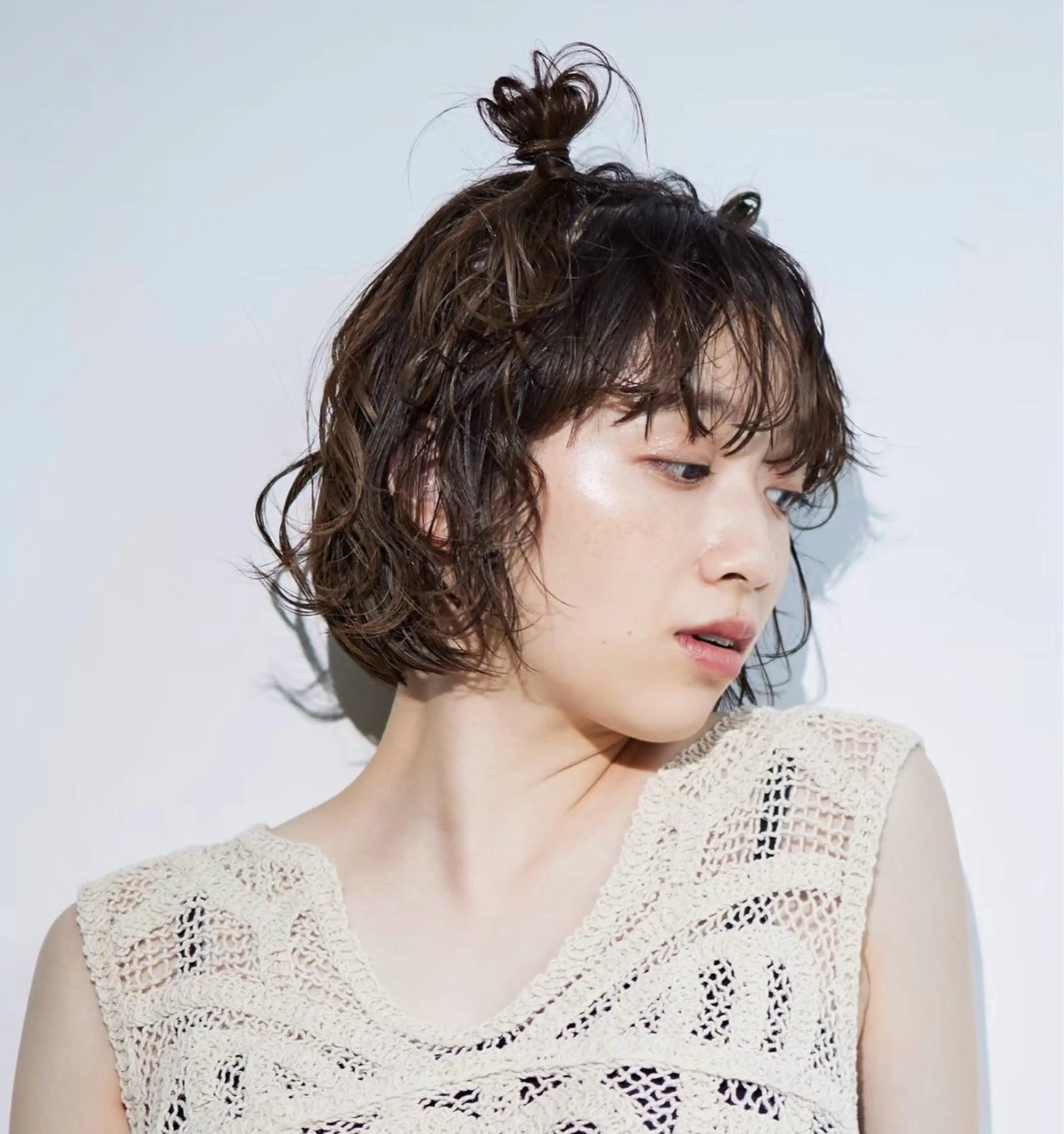 ショート パーマ 🍫くせ毛風 ナチュラルパーマ優吉のヘアスタイル