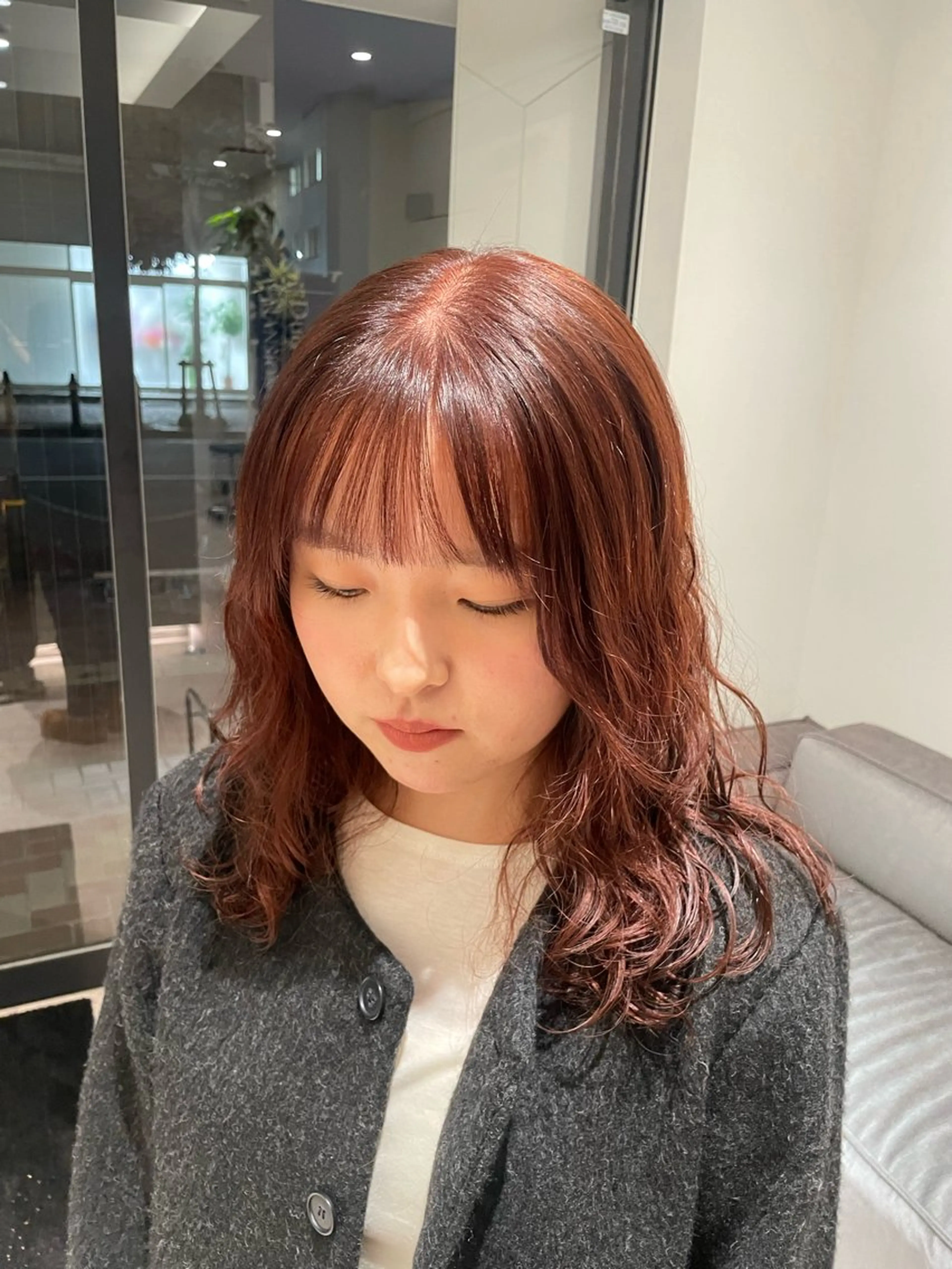 ミディアム 🤍tomoka 🤍のヘアスタイル