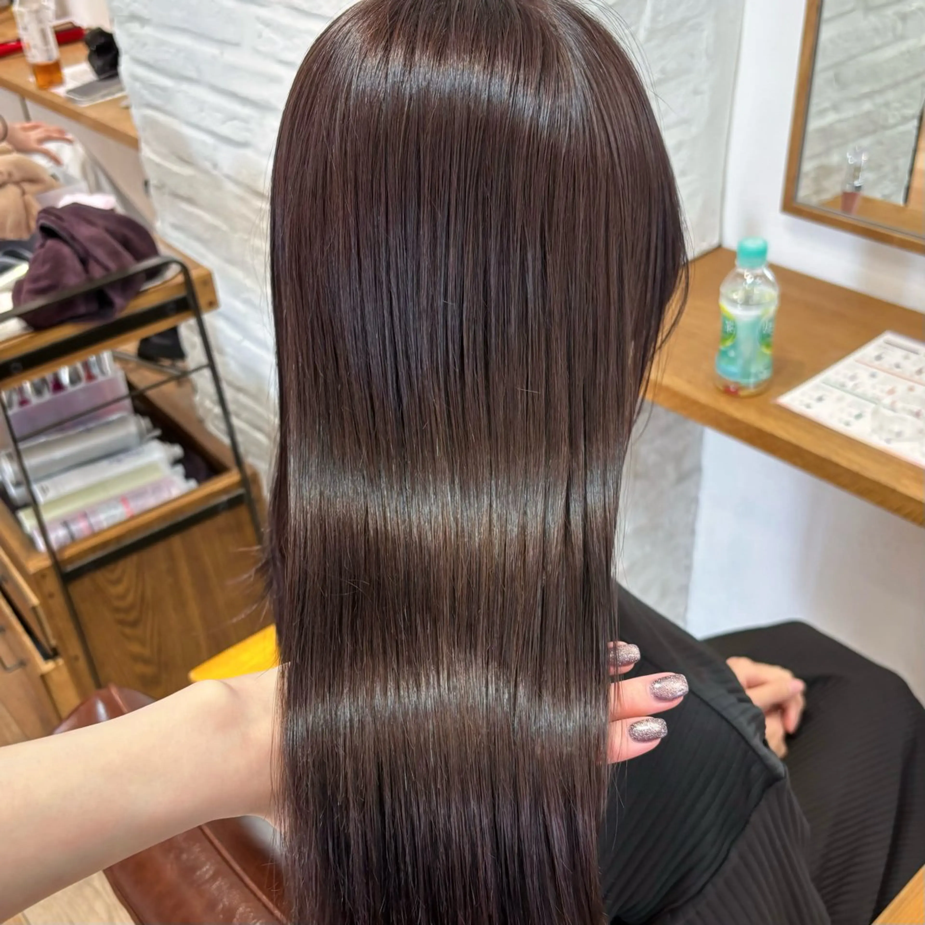 ロング カット ヘアカラー トリートメント 盛れる透明感カラー・ momokaのヘアスタイル