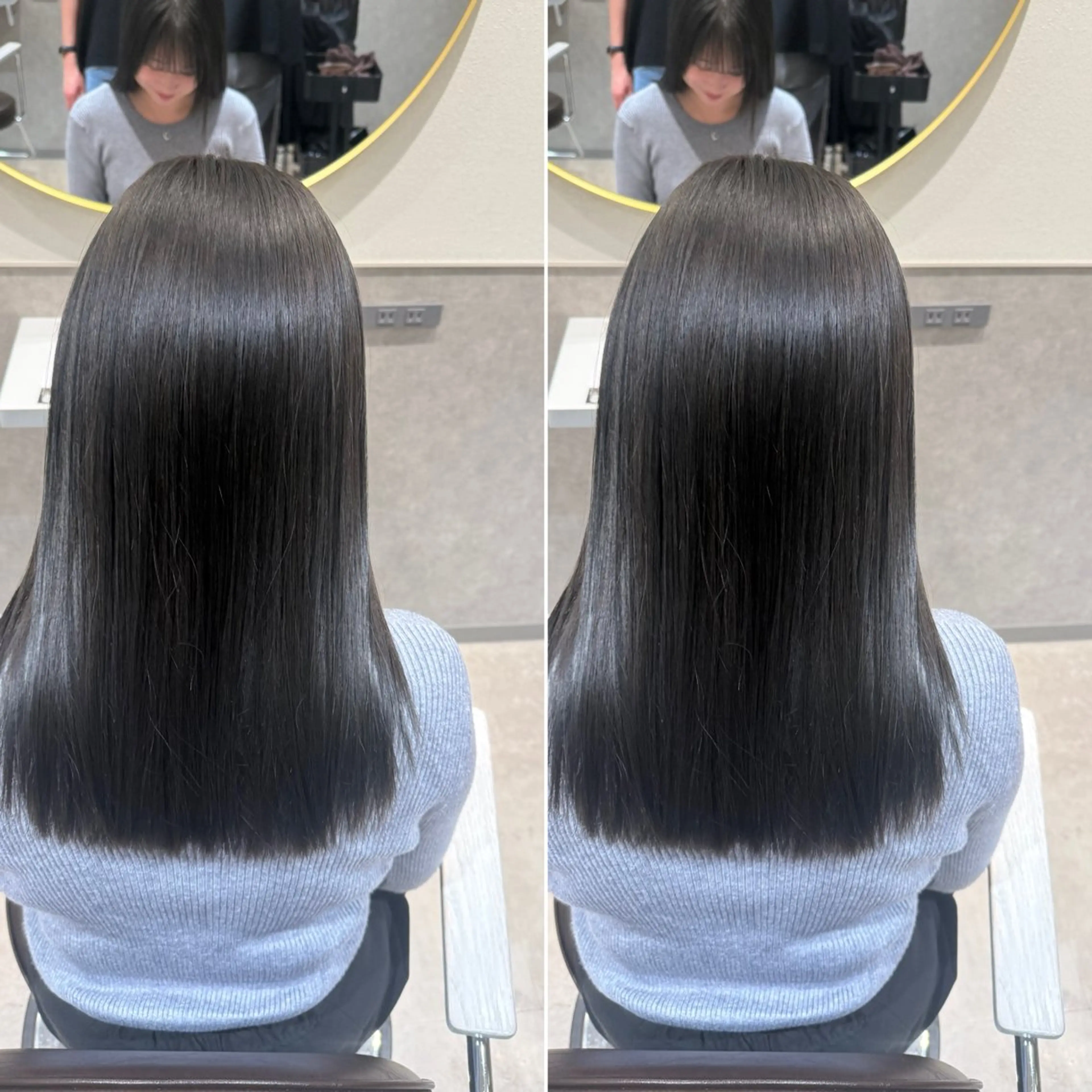 ミディアム カラー カット ヘアカラー トリートメント 髪質改善カラー/銀座 /縮毛矯正/森田のヘアスタイル