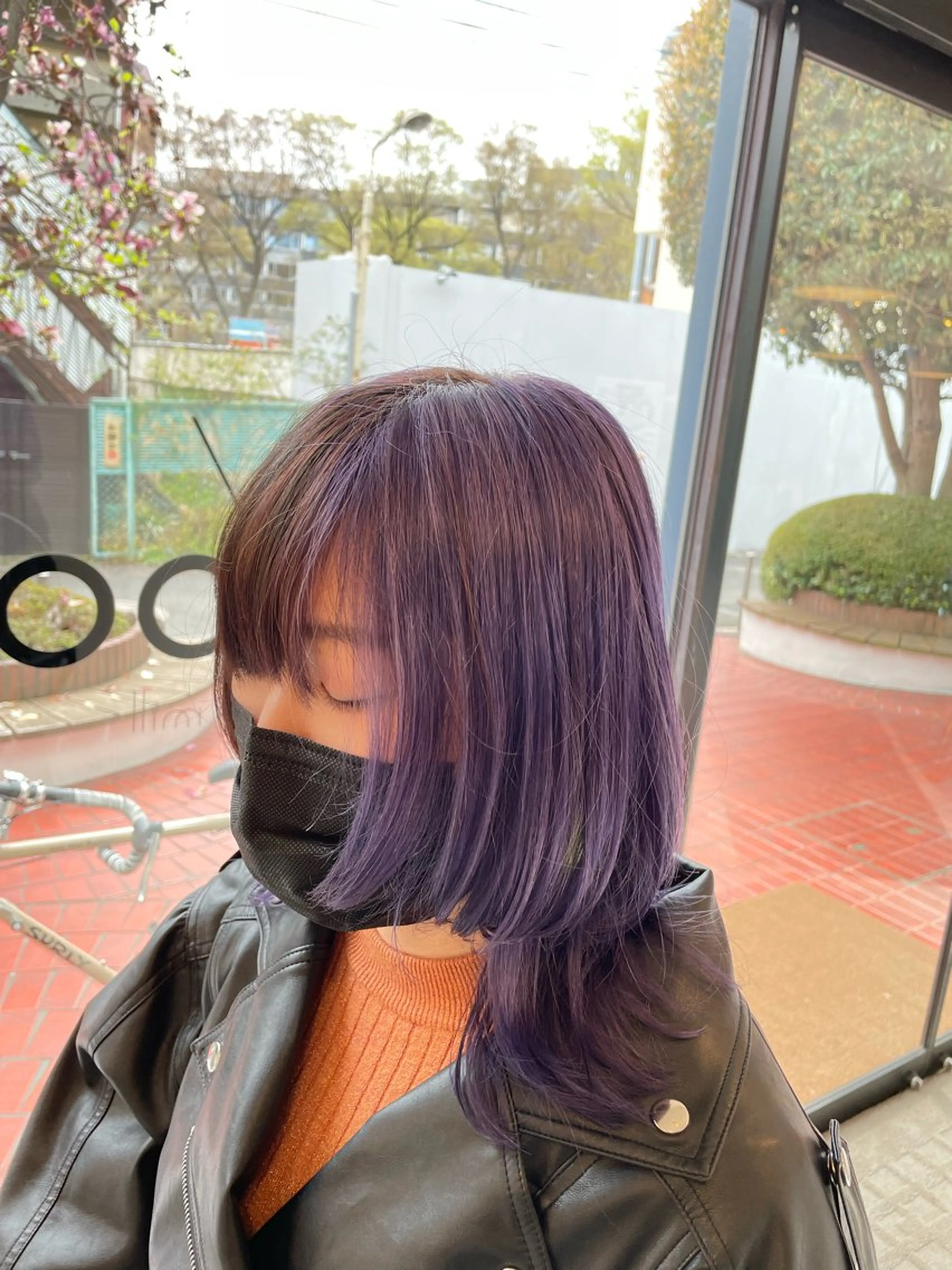 セミロング カラー KOGA／ パーマモデル募集のヘアスタイル