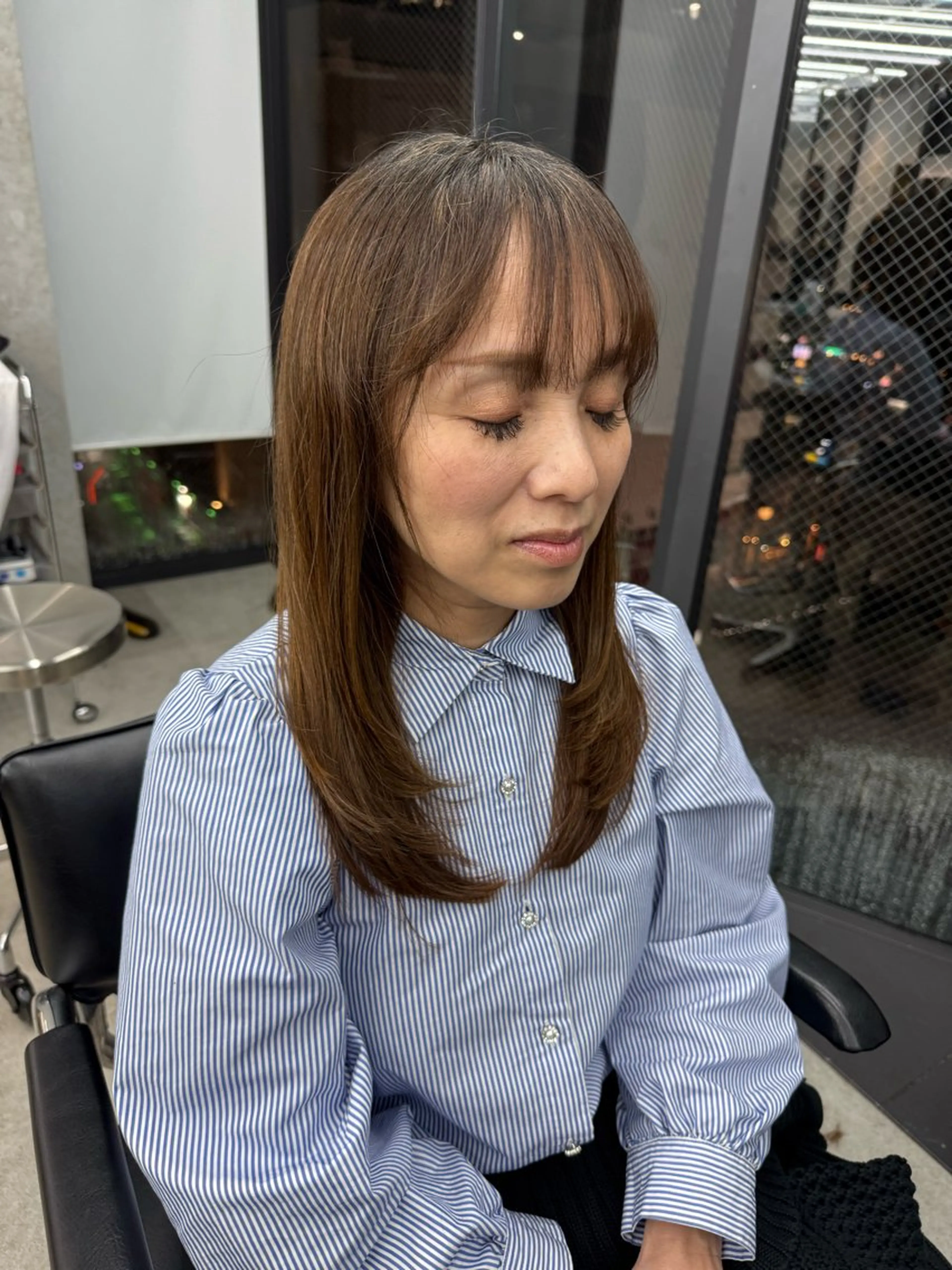 ミディアム カラー レイヤーカット 栄💗レイヤーカット ｜パーマ｜haruのヘアスタイル