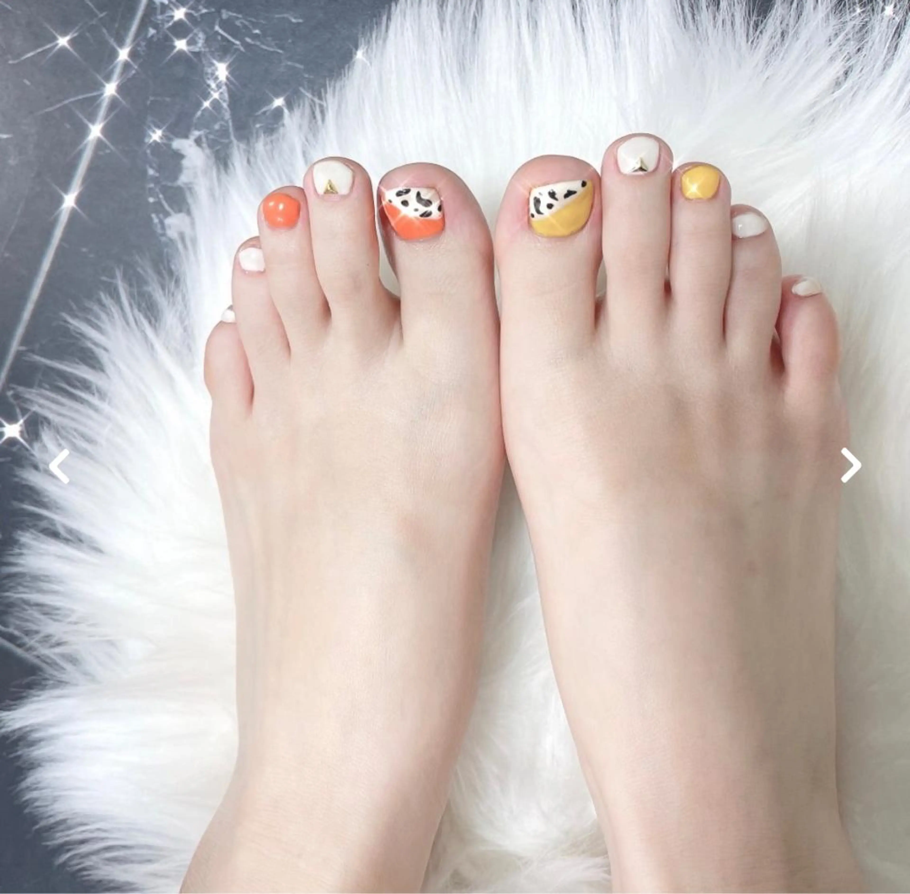 フットネイルオフなし（デザイン4本まで）の写真