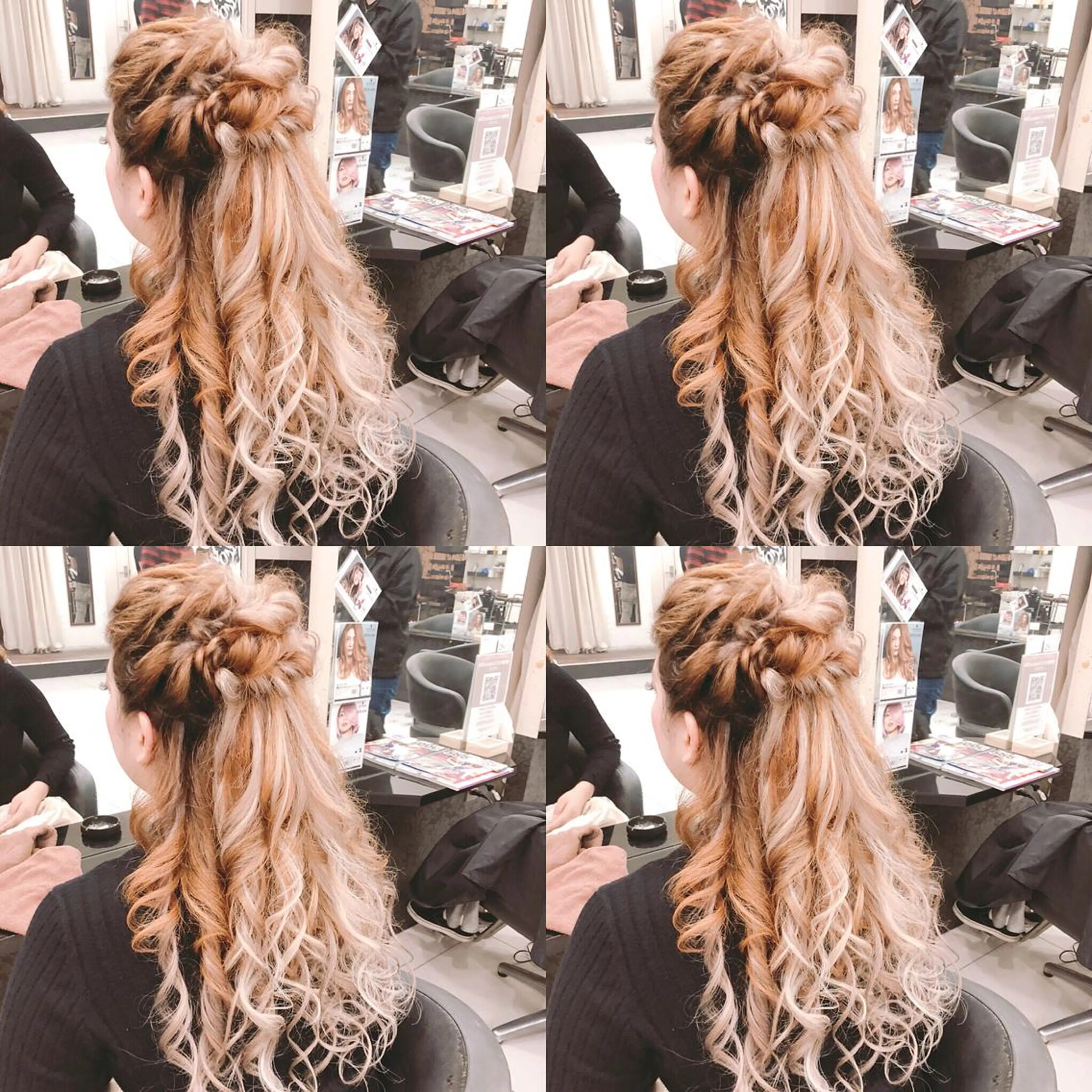 ロング ヘアアレンジ ハーフアップ ヘアセット 🌷MAYU 🌷のヘアスタイル