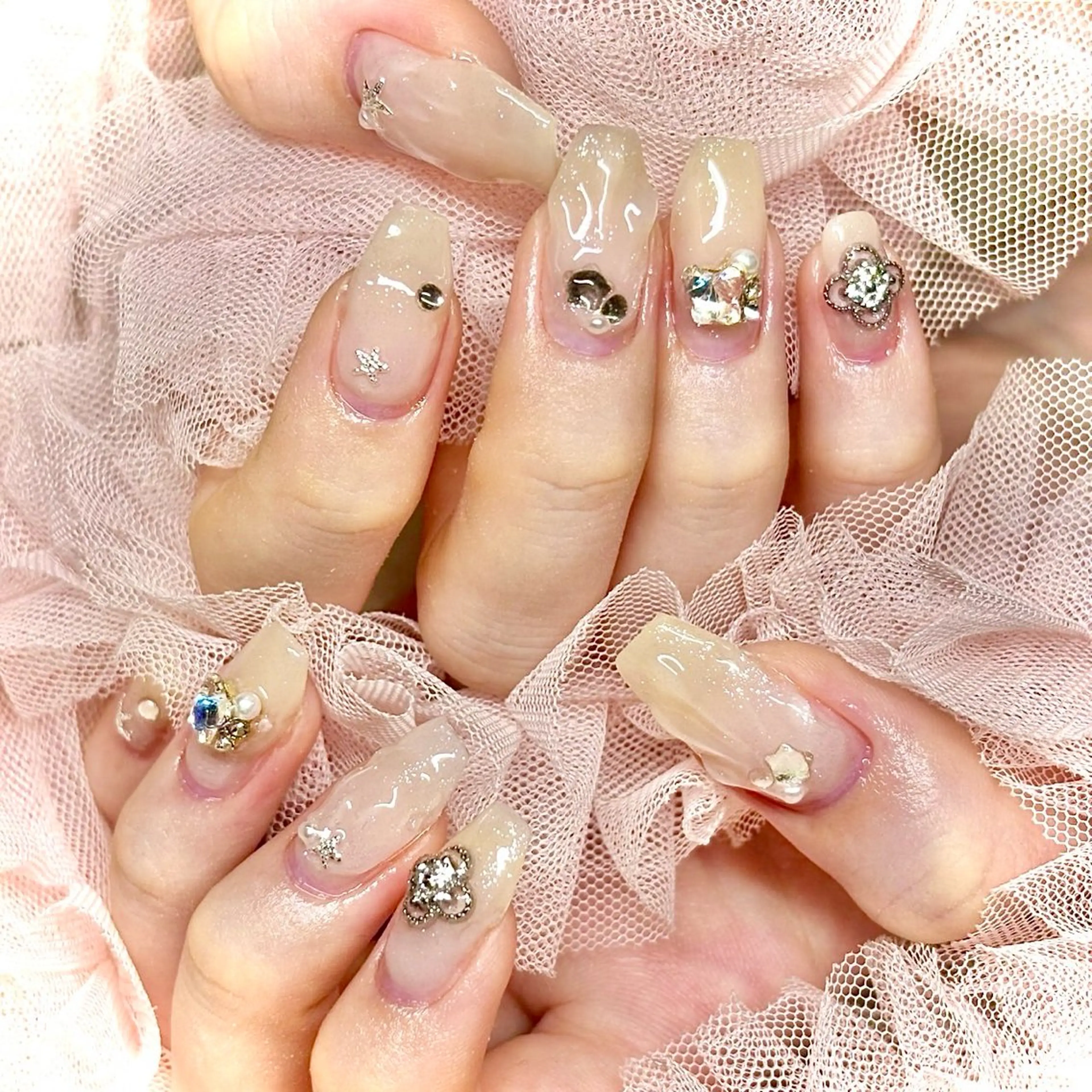 ネイル 韓国ネイル 夏ネイル ワンホンネイル miminon 自宅ネイルサロンのネイルデザイン