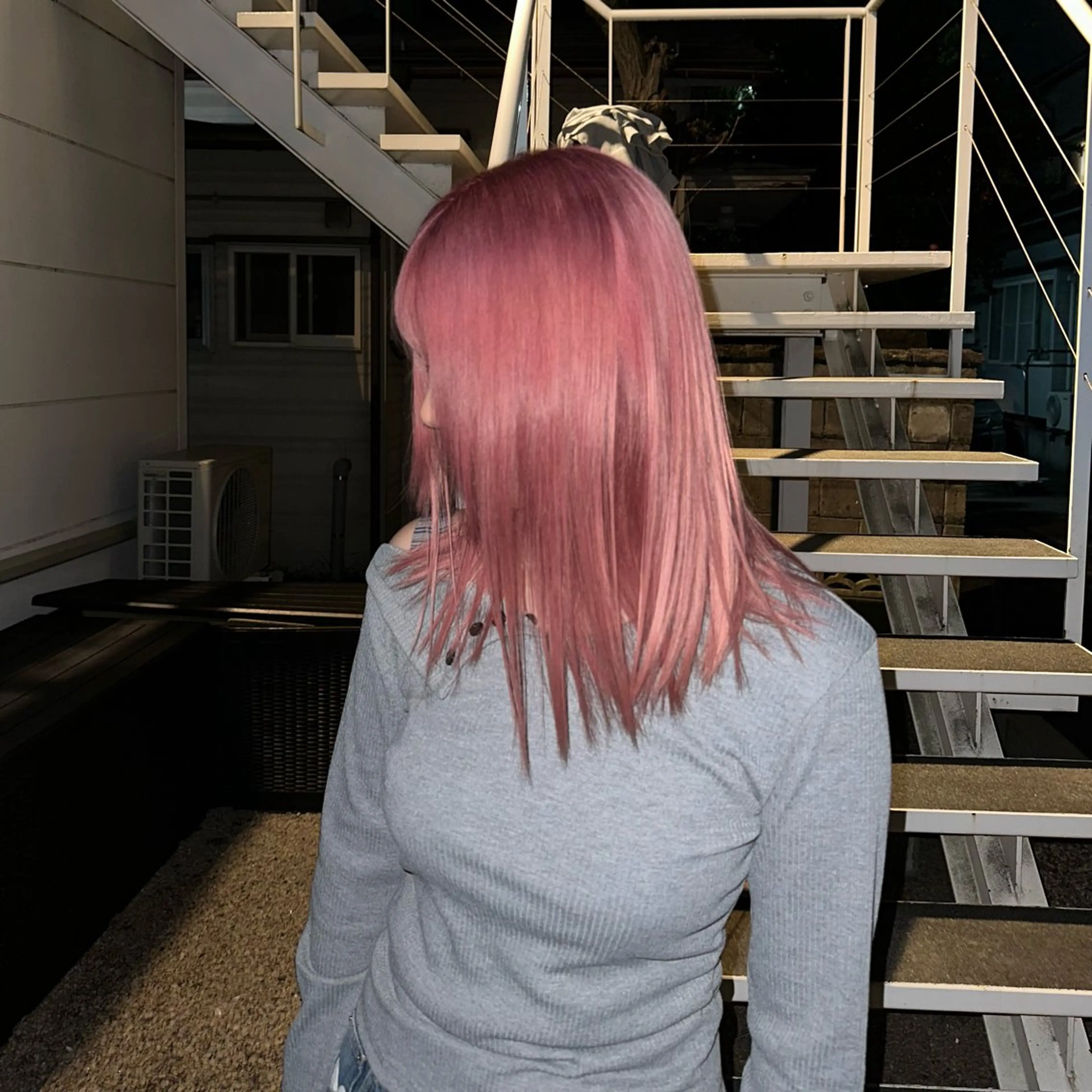 セミロング ヘアカラー ブリーチ屋さん🍀 ブリーチ矯正・あずみのヘアスタイル