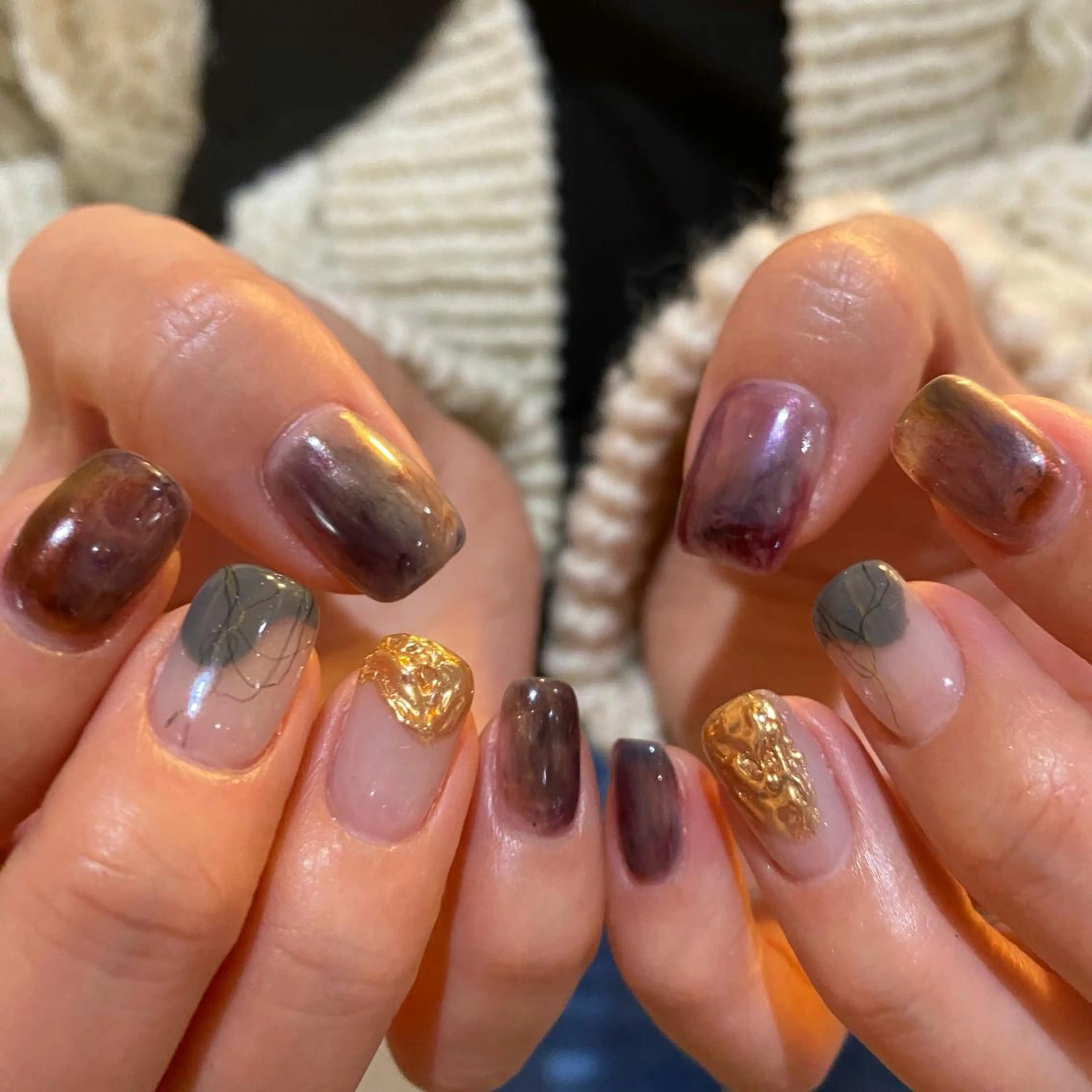 カラー ネイル scre as Etelのネイルデザイン