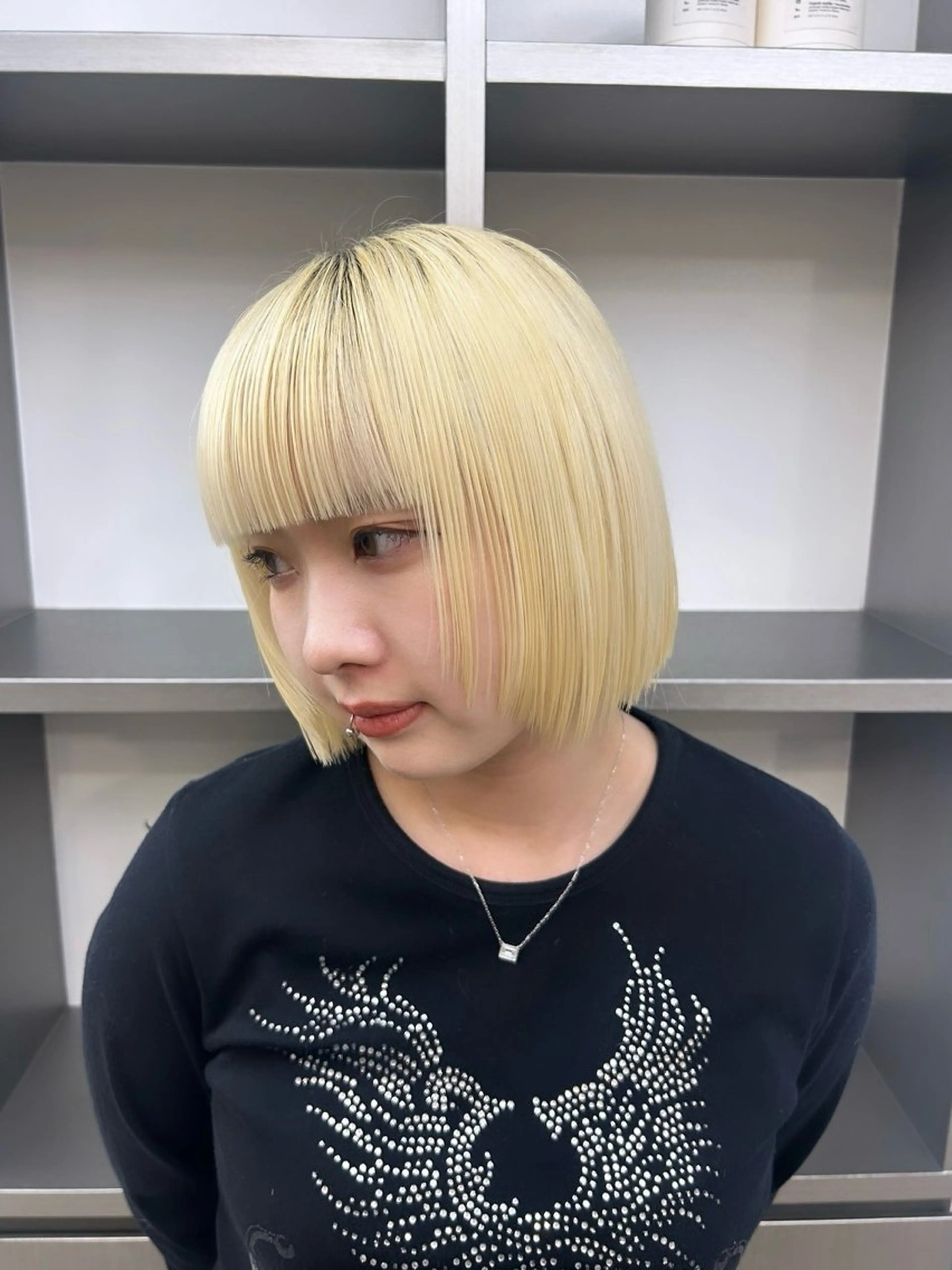 ロング ボブ エクステ 外国人風カラー 卒業式のヘアスタイル レイヤーカット ヘアカラー MiRI💜地毛級 エクステ✖似合わせ技のヘアスタイル