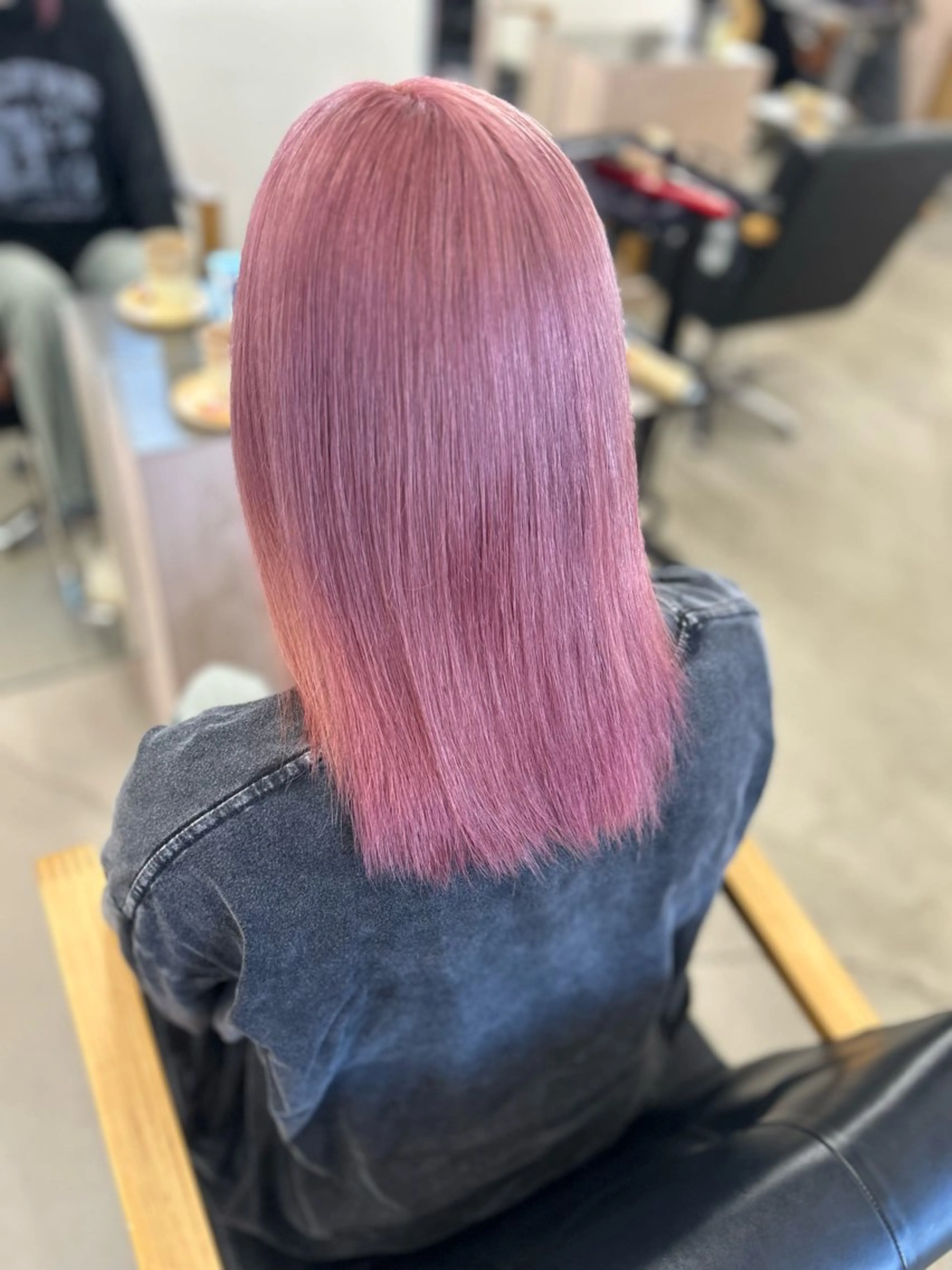 ミディアム カラー ピンクカラー 髪質改善 トリートメント ヘアカラー noa  🦋 ブリーチ/暖色のヘアスタイル