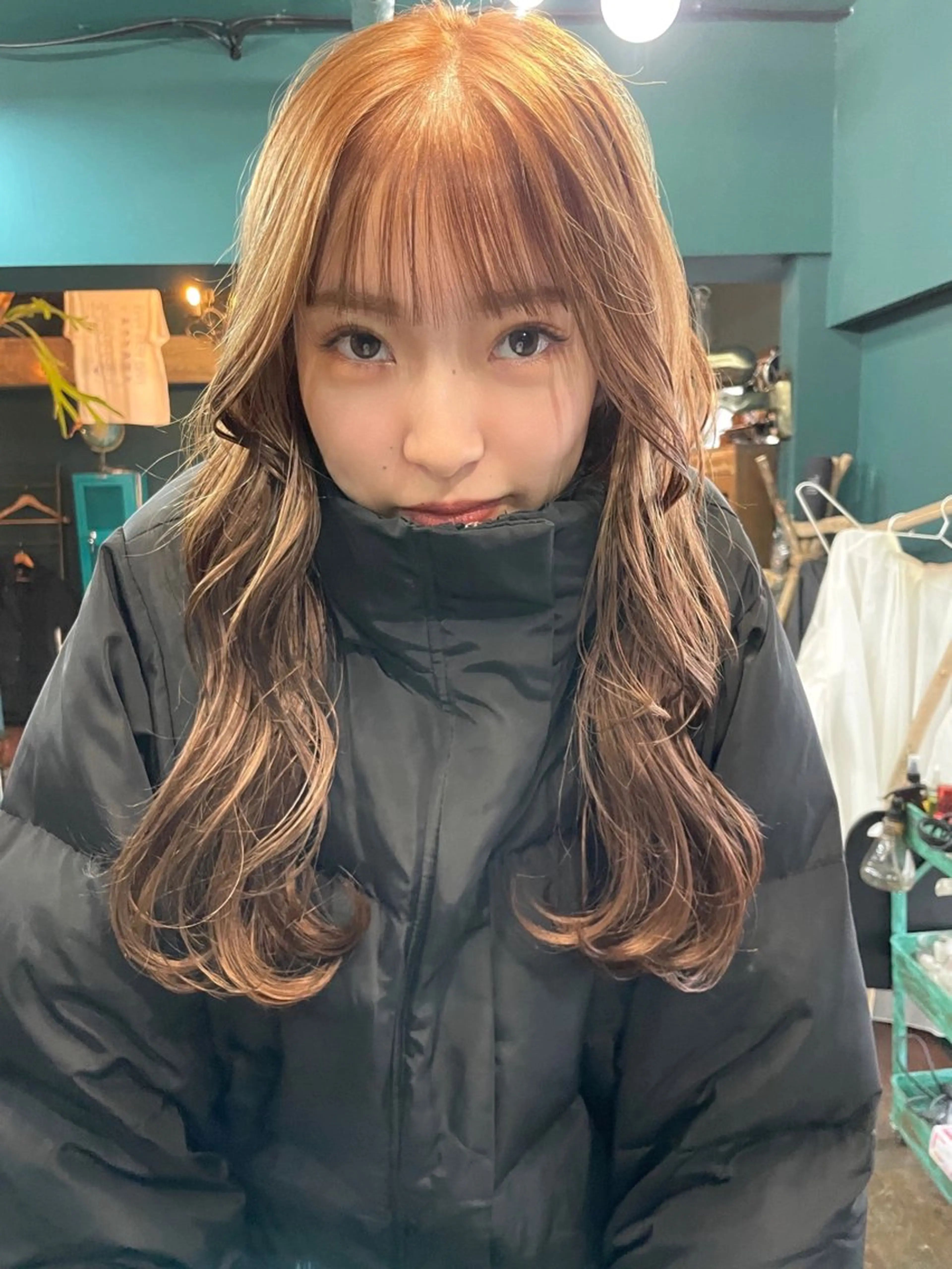 ロング カット ヘアカラー トリートメント vivre libreのヘアスタイル