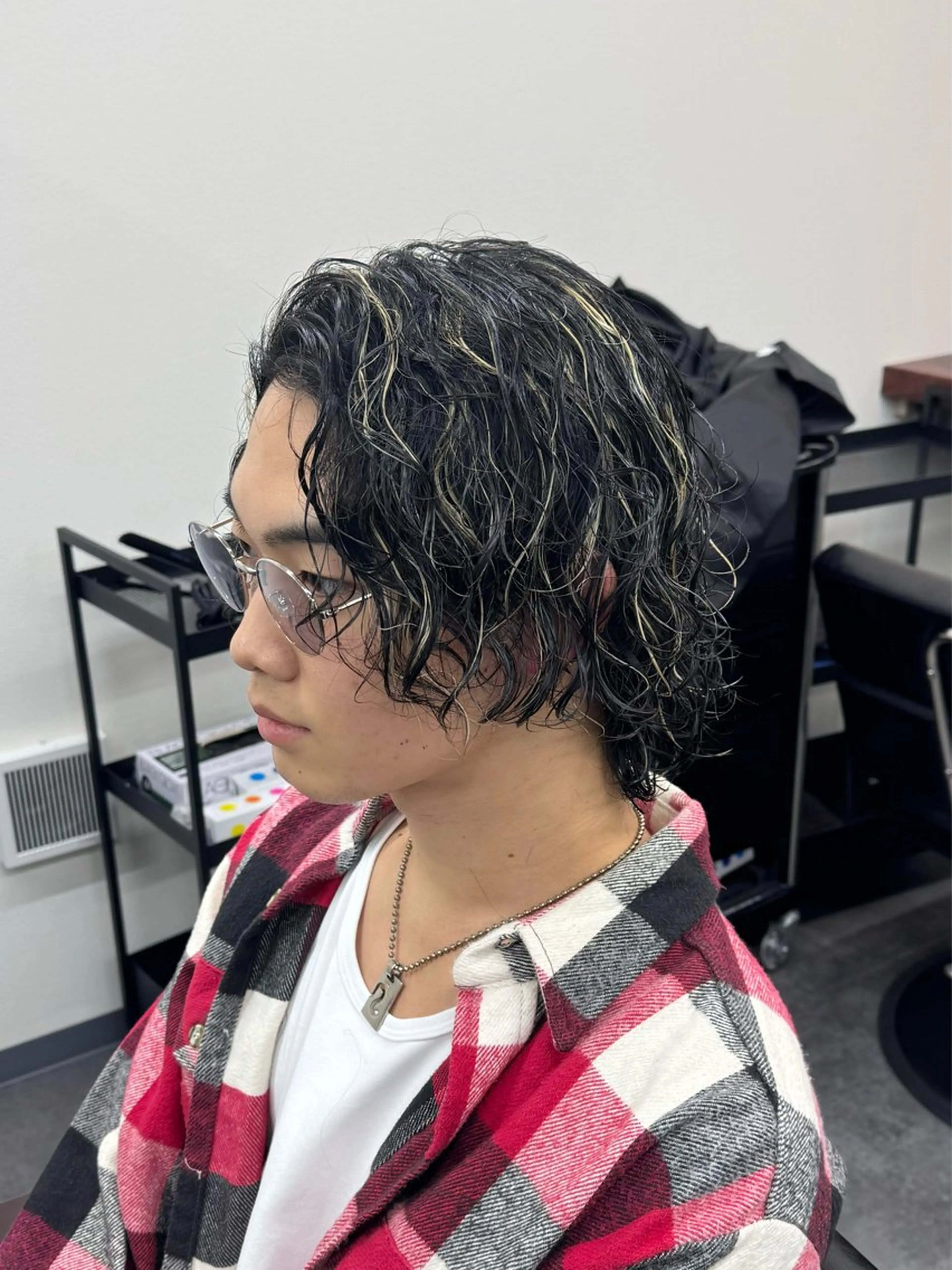 ロング パーマ メンズ カット パーマ 柏メンズカットパーマ NO.1タイチのヘアスタイル