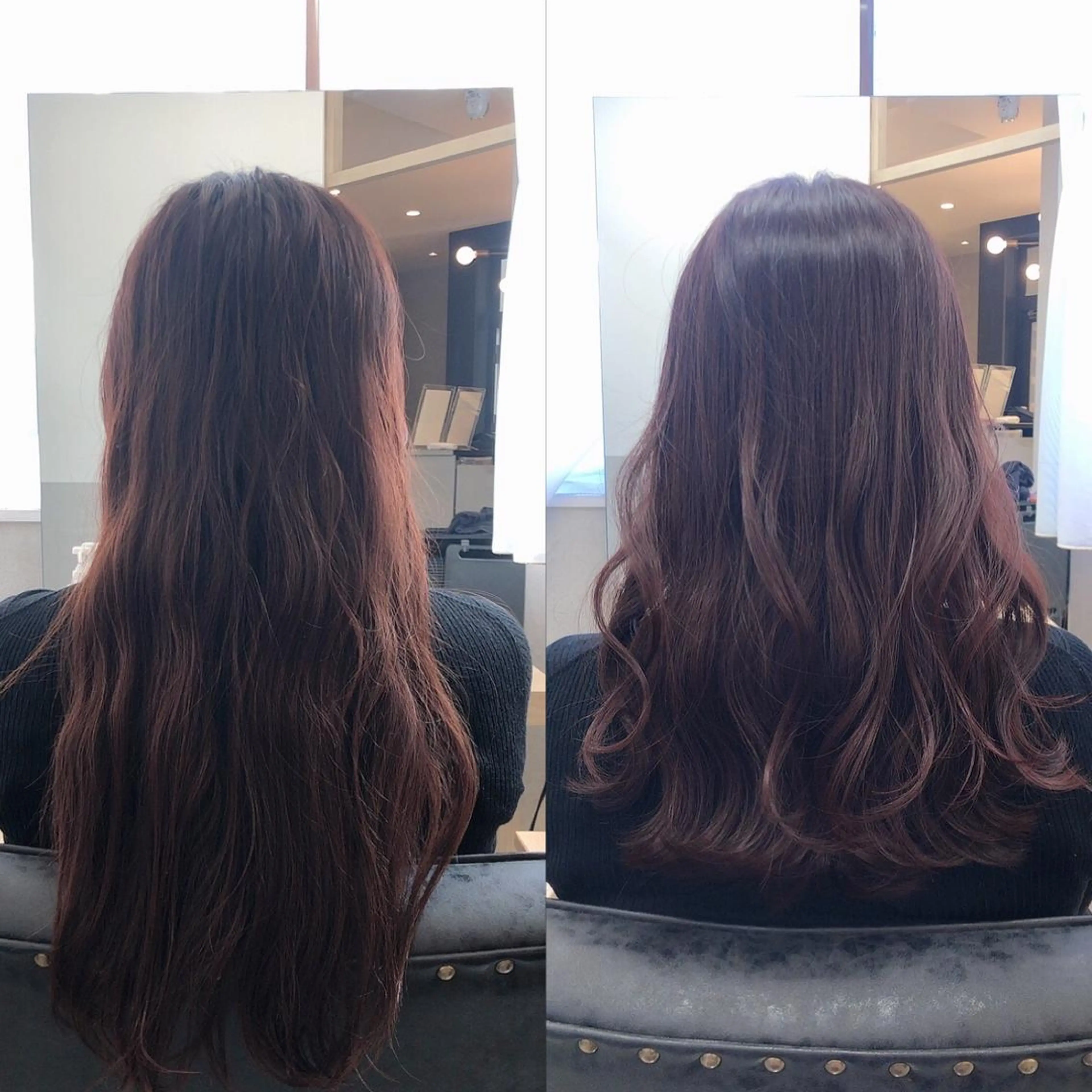 ミディアム カラー カット ヘアカラー トリートメント 西野 美空🍊のヘアスタイル