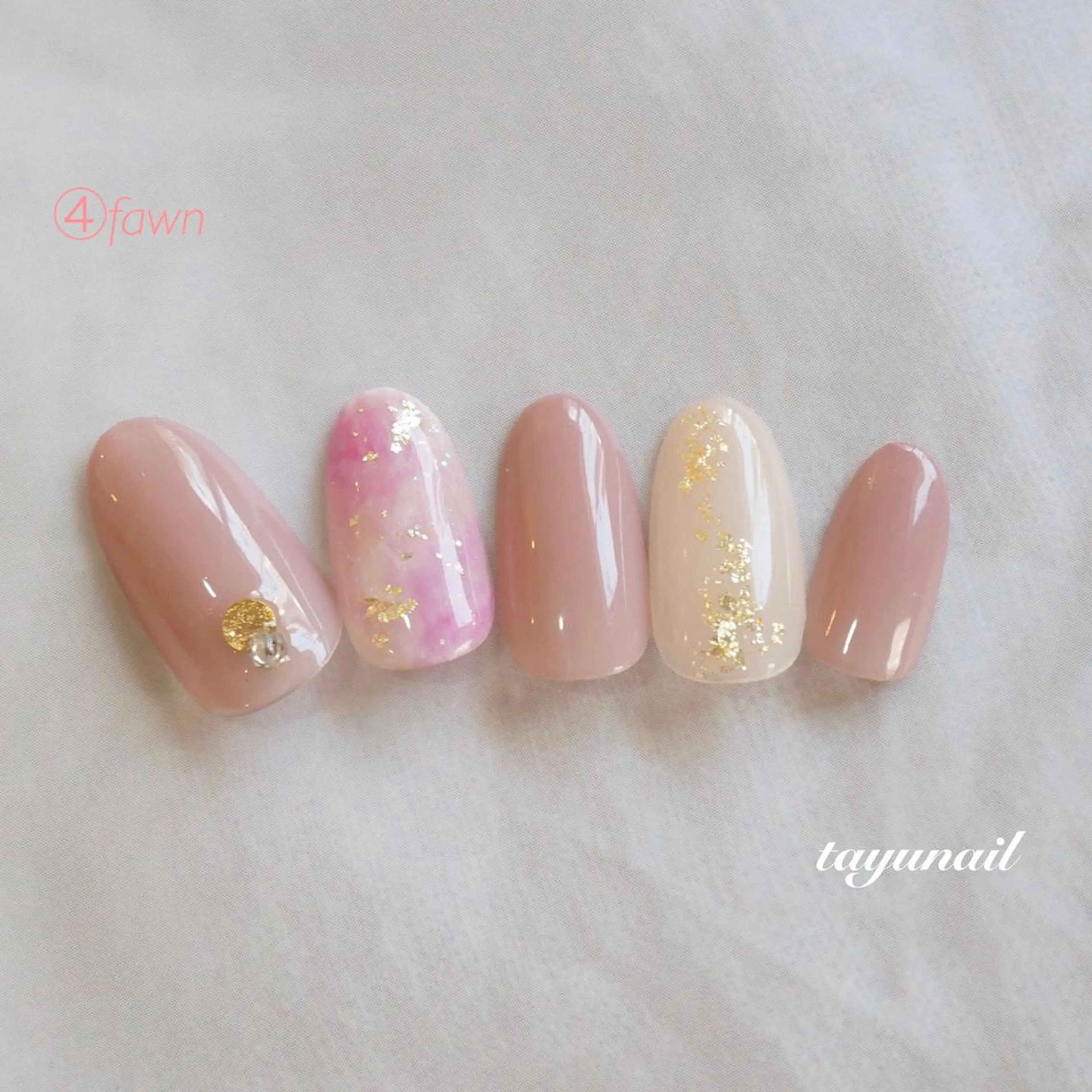 ネイル アートネイル ブルー フットネイル ピンク スカルプネイル ネイルサロン 【たゆnail】のネイルデザイン