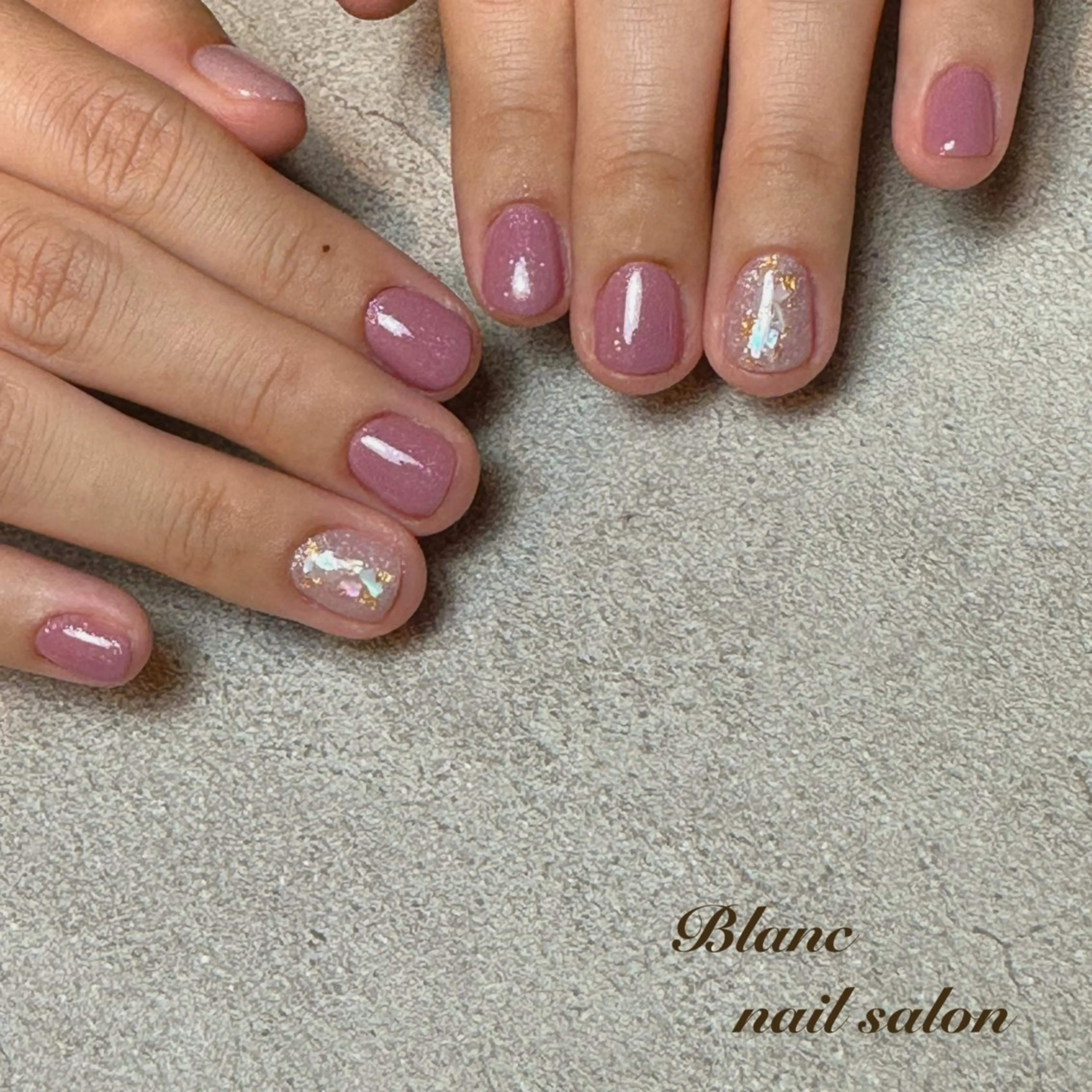 ショート Blanc ブランのネイルデザイン