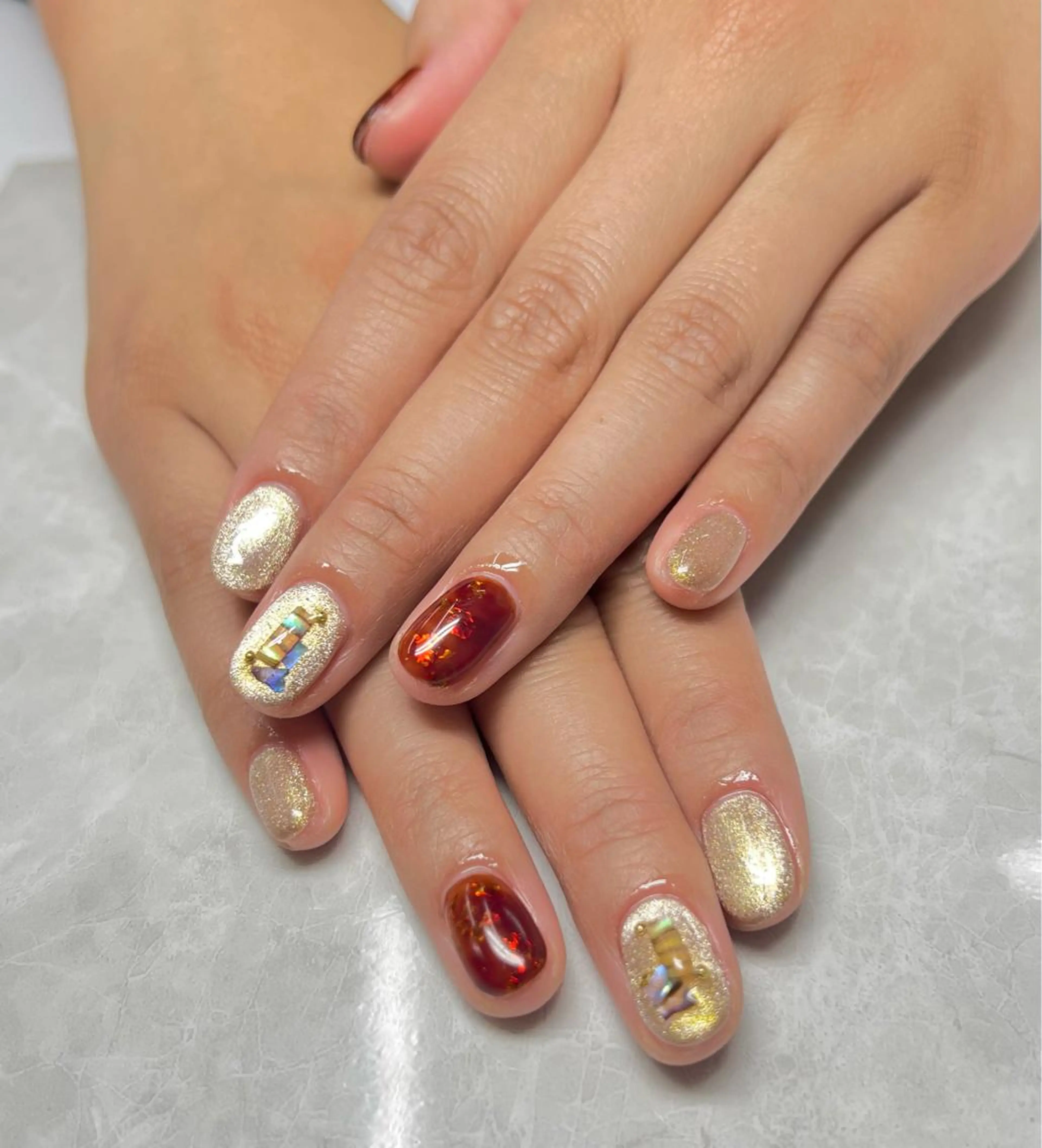 ネイル AISAフィル× ハードモチ最強のネイルデザイン