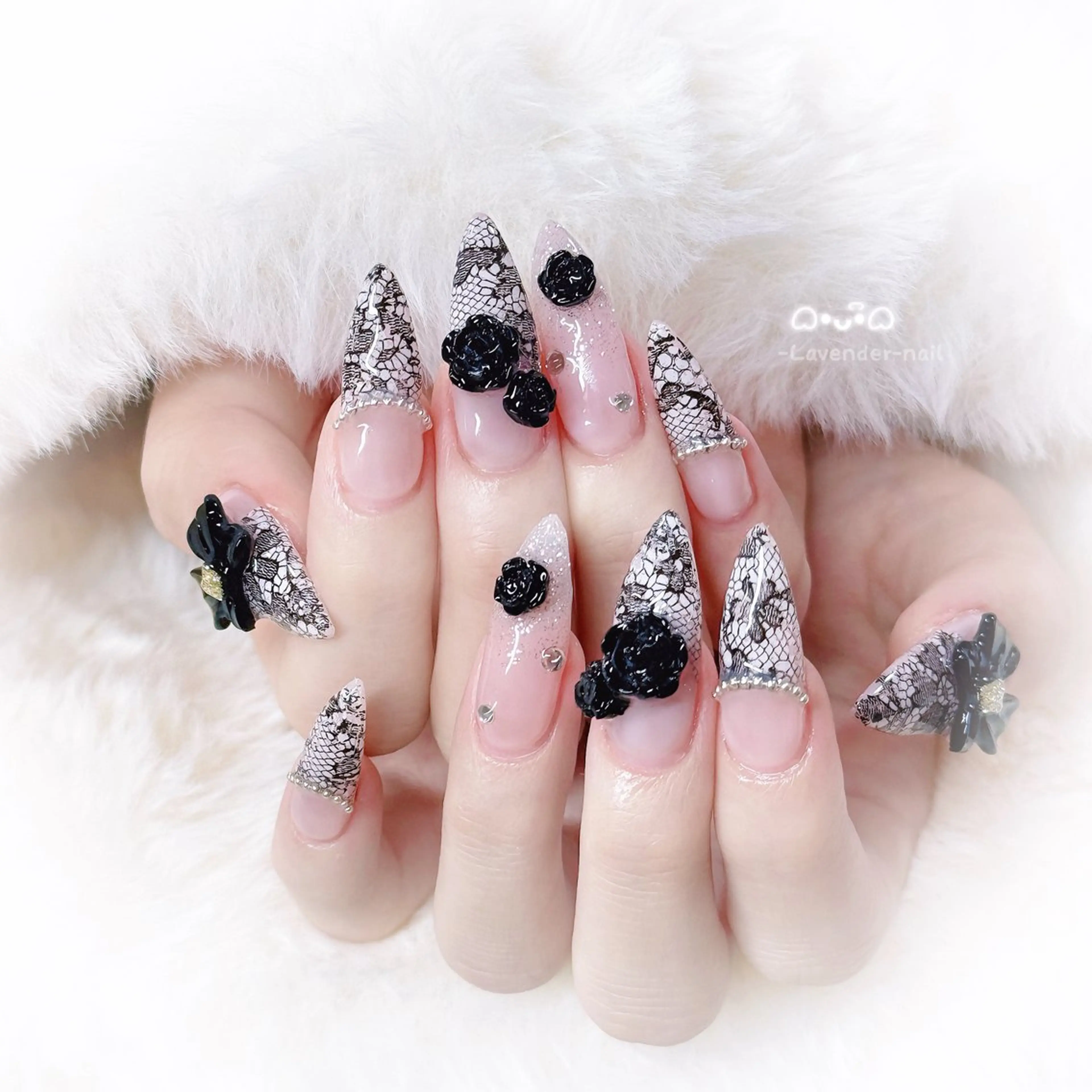 ネイル ハンドネイル Lavender nail·中島公園のネイルデザイン