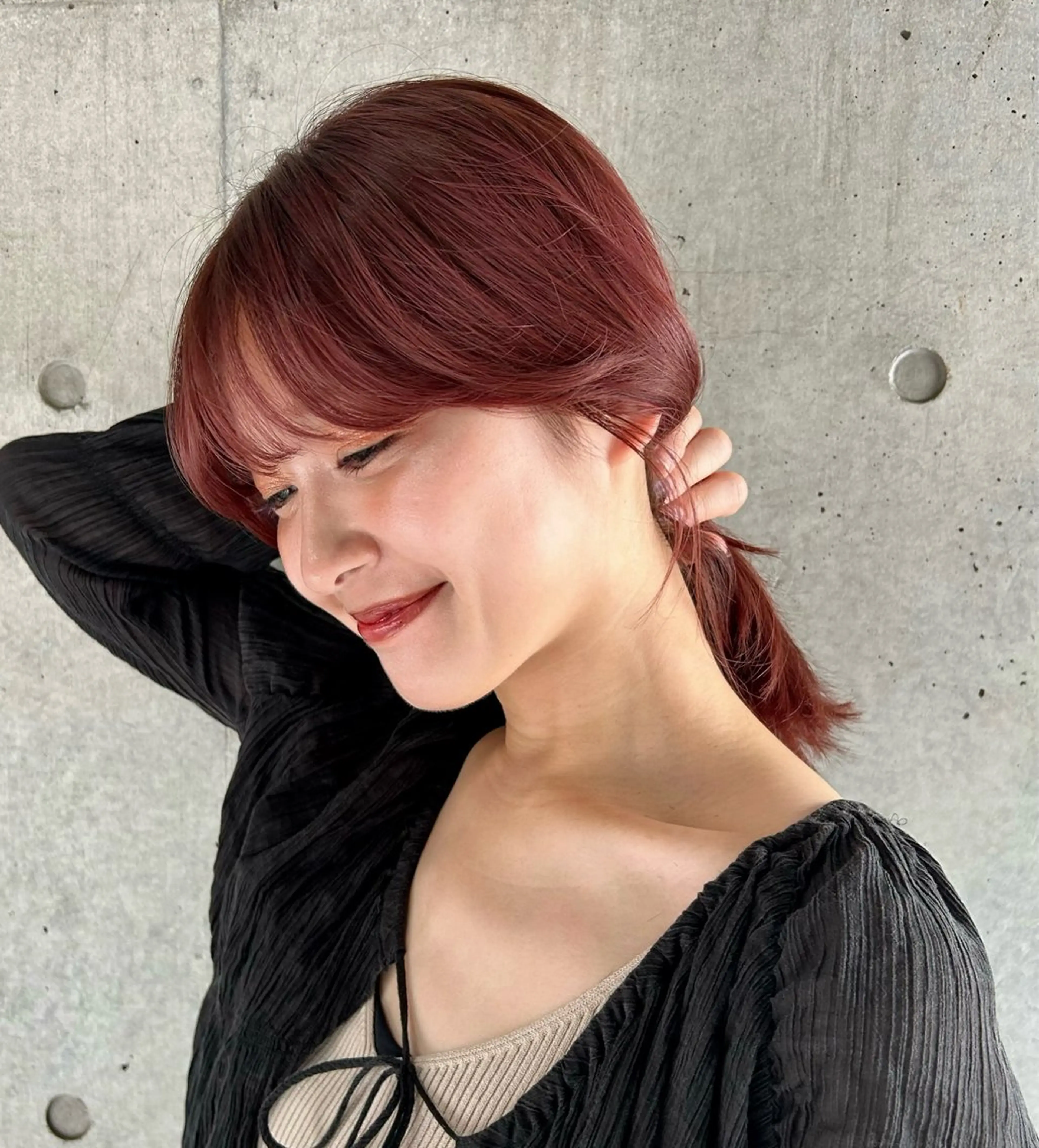 ミディアム カラー 透明感/ベージュ /kazui🐈のヘアスタイル