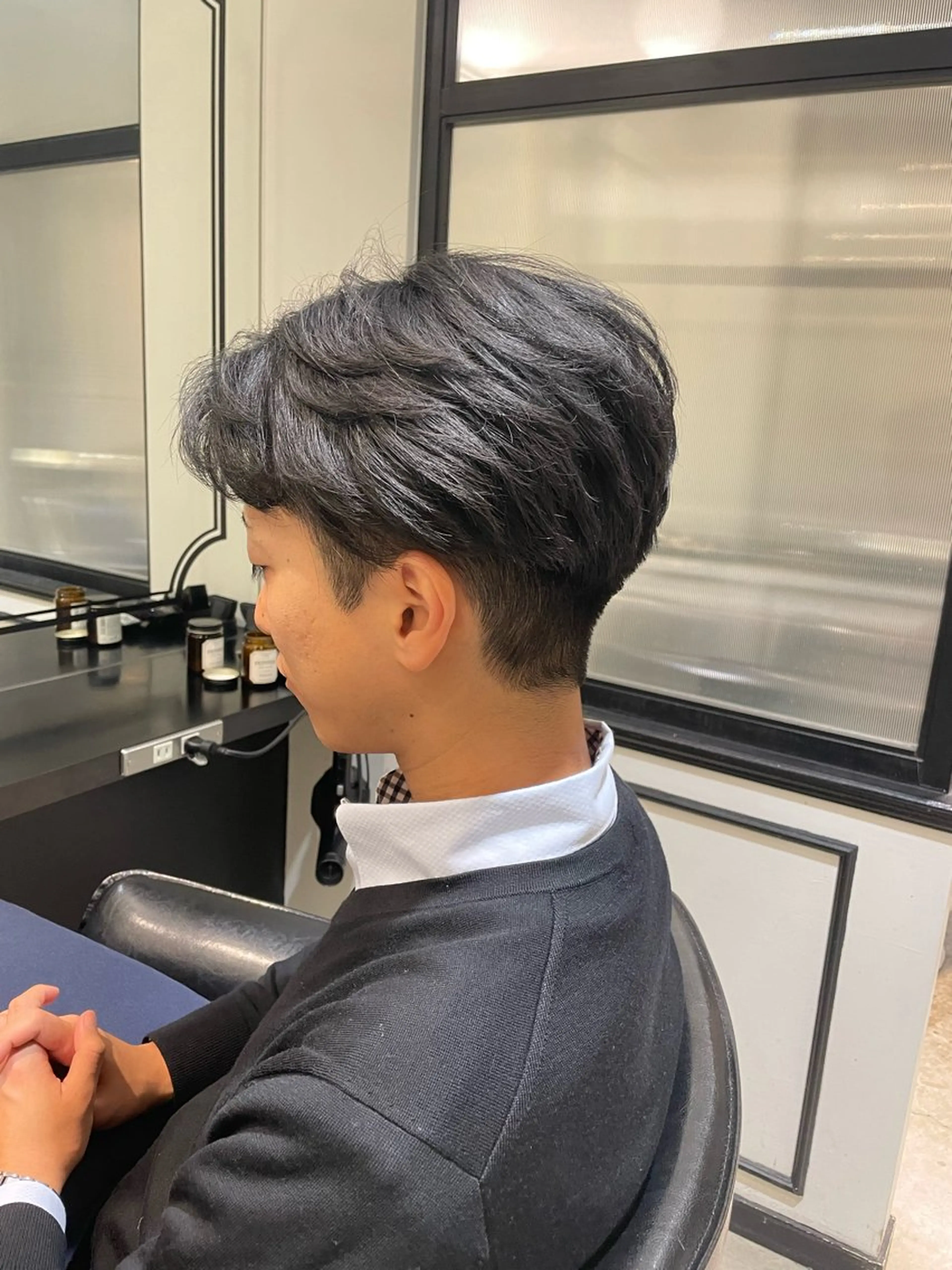 ミディアム メンズ マッシュ 刈り上げ feliz🤍 RINAのマツエク・マツパデザイン
