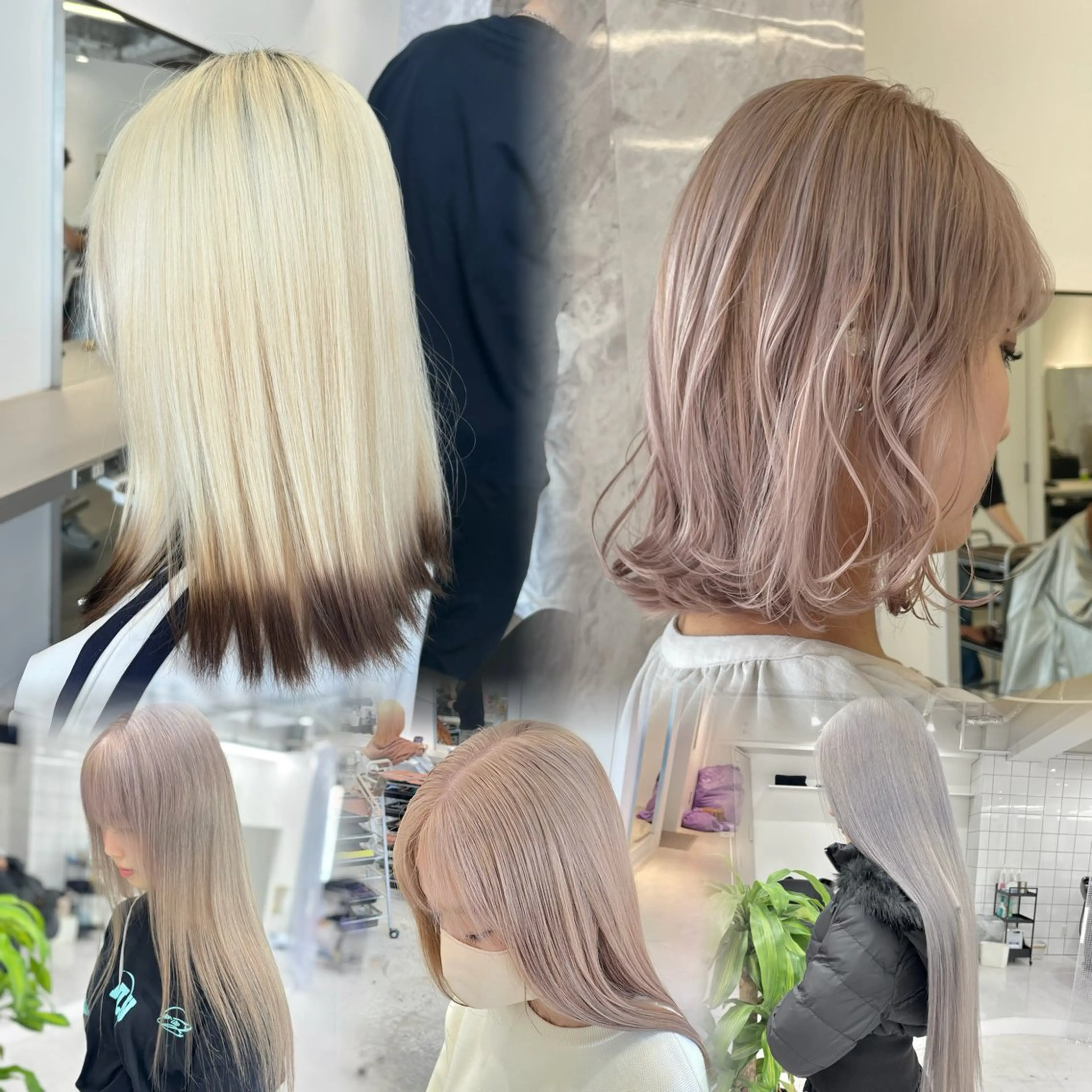 ✨️👼🏻美髪ホワイトカラー👼🏻✨️2回ケアハイブリーチ＋ハイトーンフルカラー🌈＋TOKIOトリートメント🌹の写真