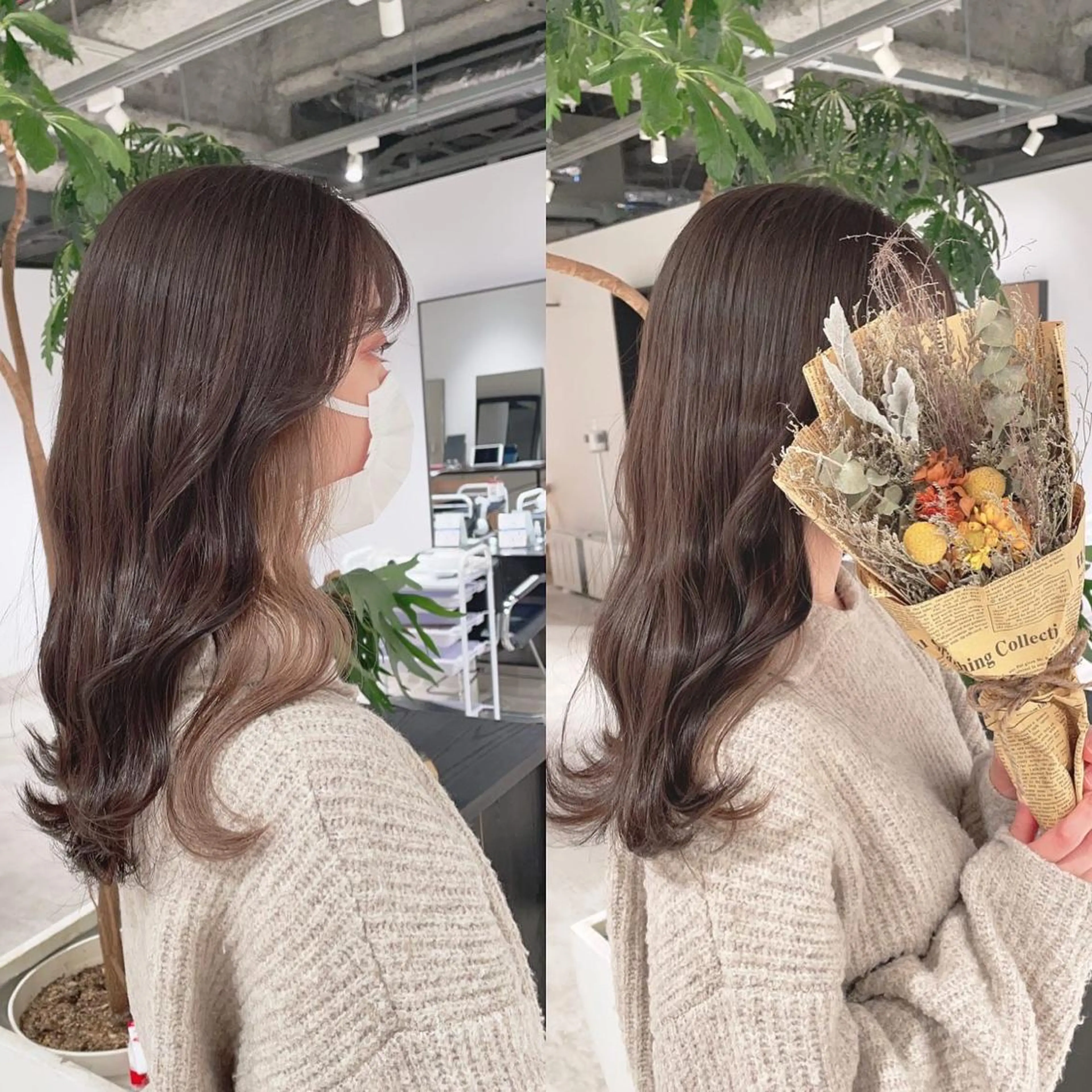 セミロング カラー ブリーチ イヤリングカラー ヘアカラー トリートメント 渋谷:インナーカラー ／🍒エリカ🍒のヘアスタイル