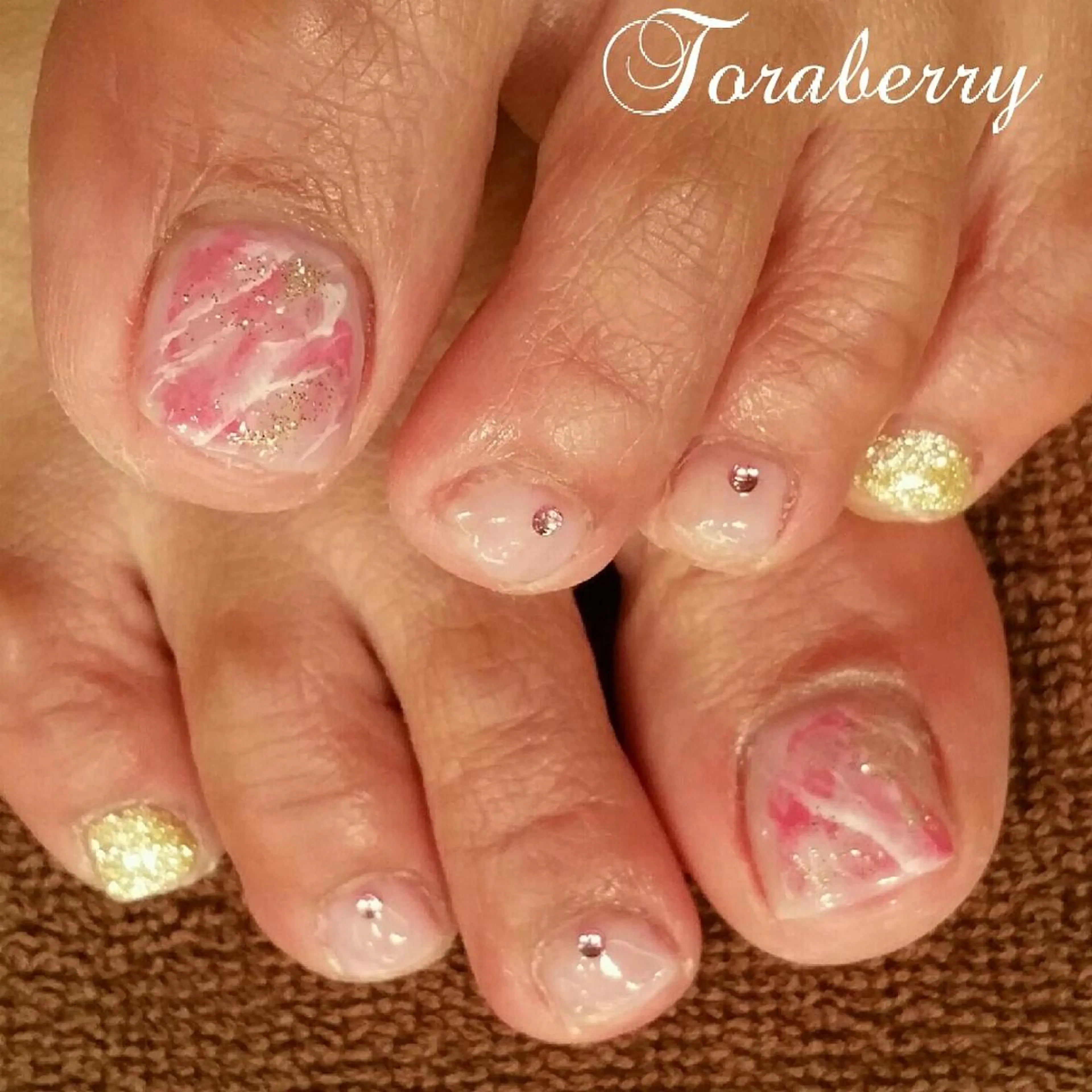 ネイル 大理石ネイル(マーブル) ネイリスト なつみのネイルデザイン