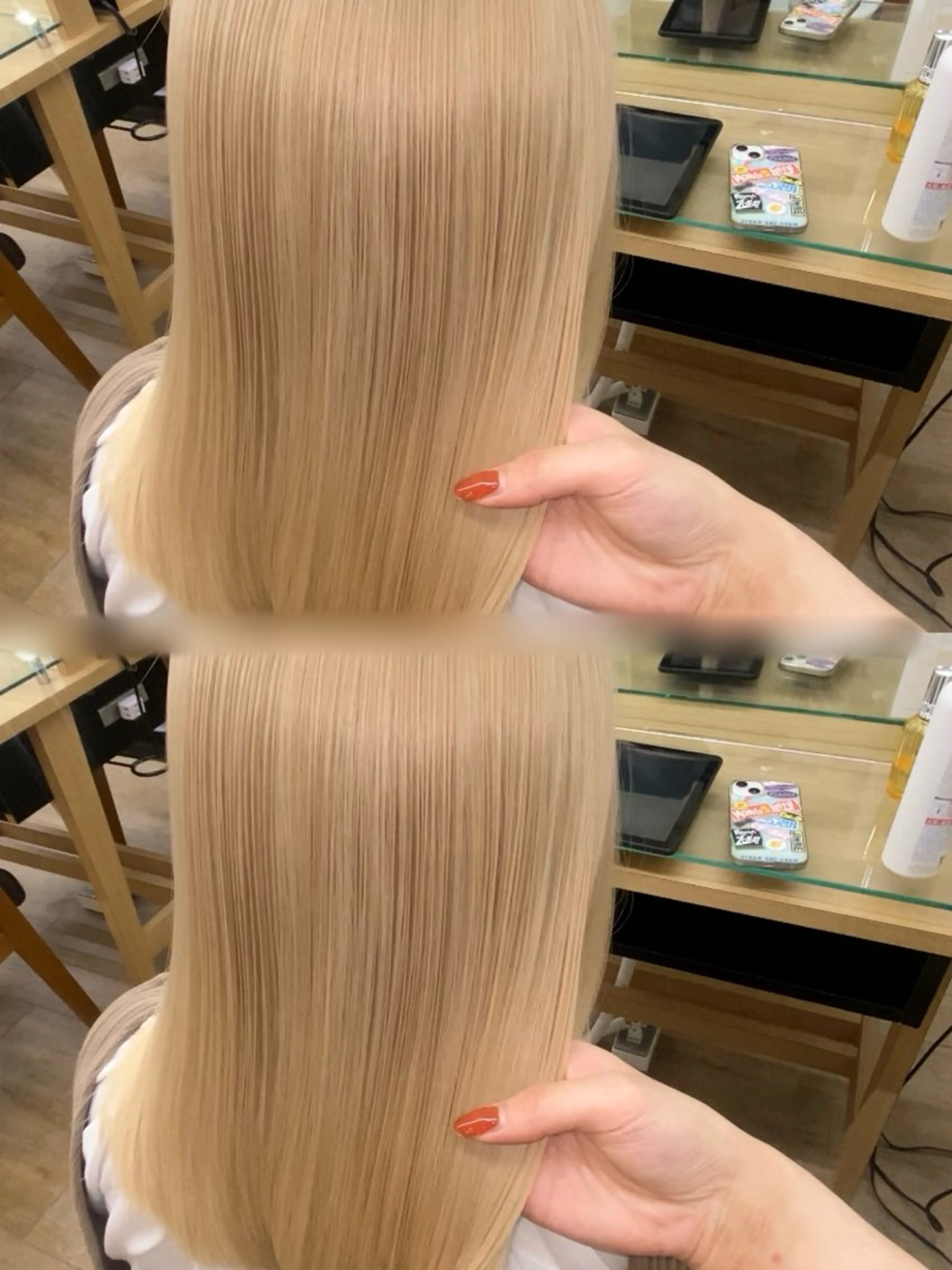 セミロング カラー ヘアカラー ダブルカラー 🌙ｃｈｉｎａｒｉのヘアスタイル