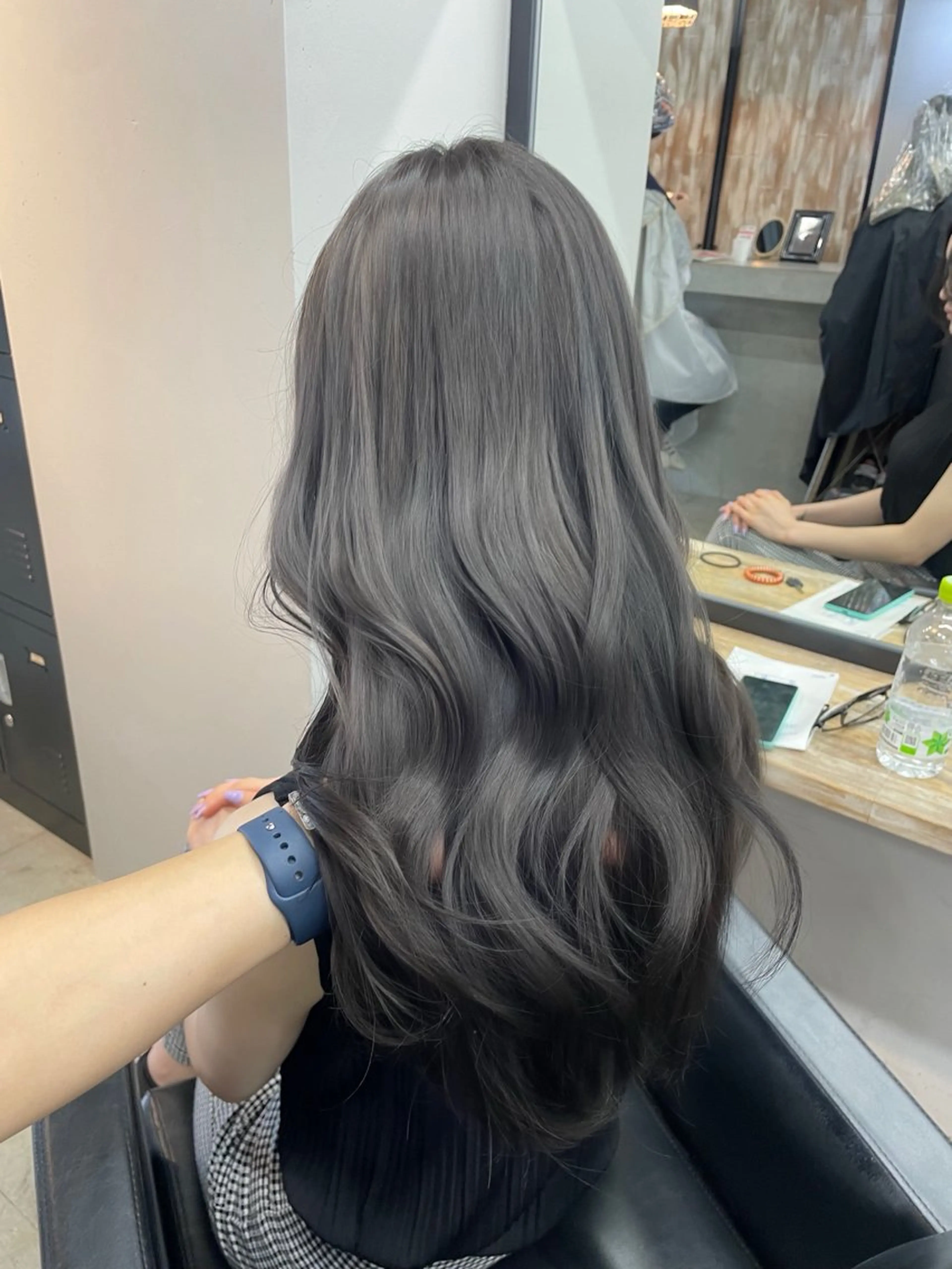 ロング カラー ヘアカラー 新宿/韓国ヘア/ 髪質改善ストレートのヘアスタイル
