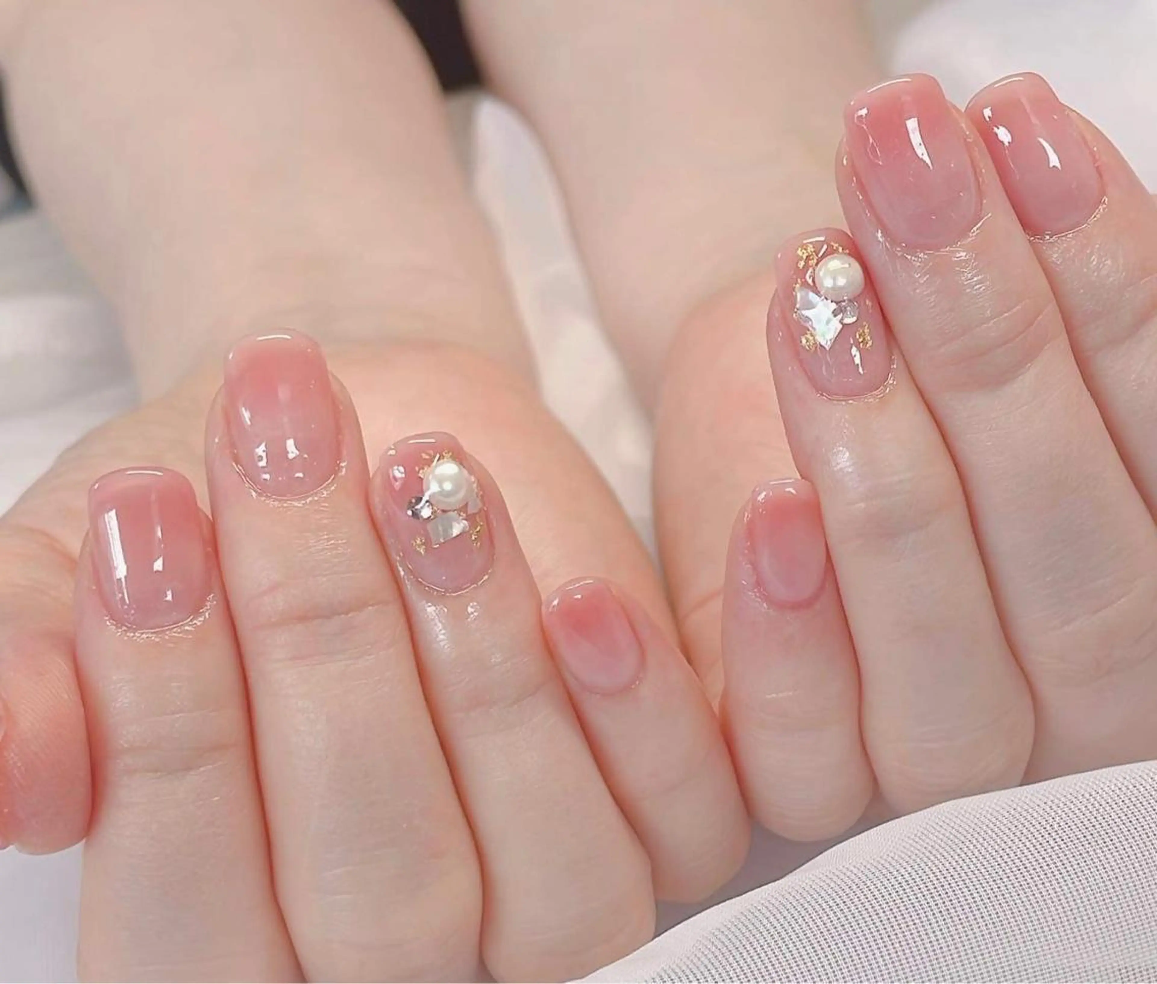ネイル ラメ(グリッター) ラメグラデーション ワンカラーネイル Sofia Nailのネイルデザイン