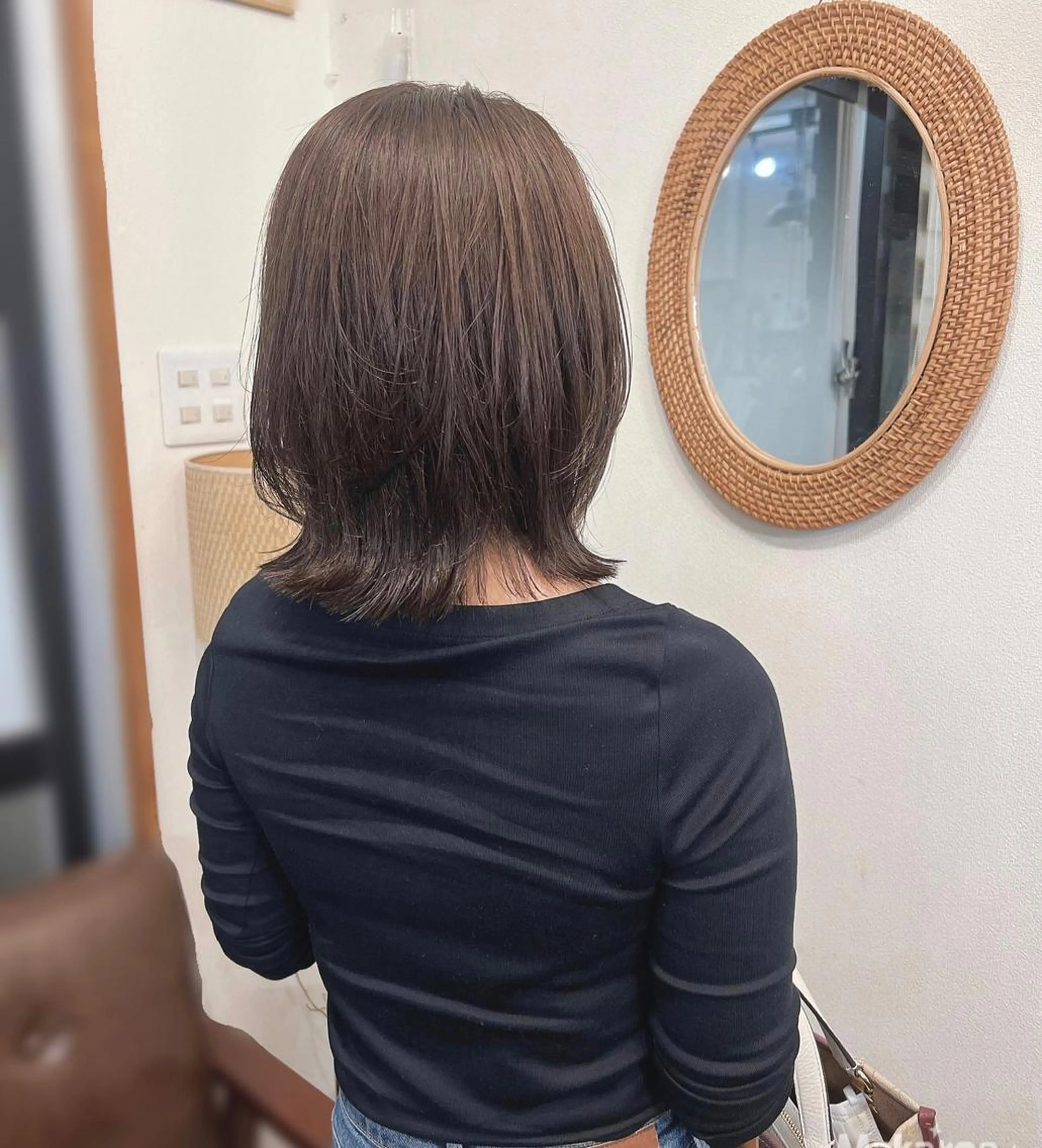 ミディアム カラー ミディアムレイヤー レイヤーカット hair works raptureのヘアスタイル