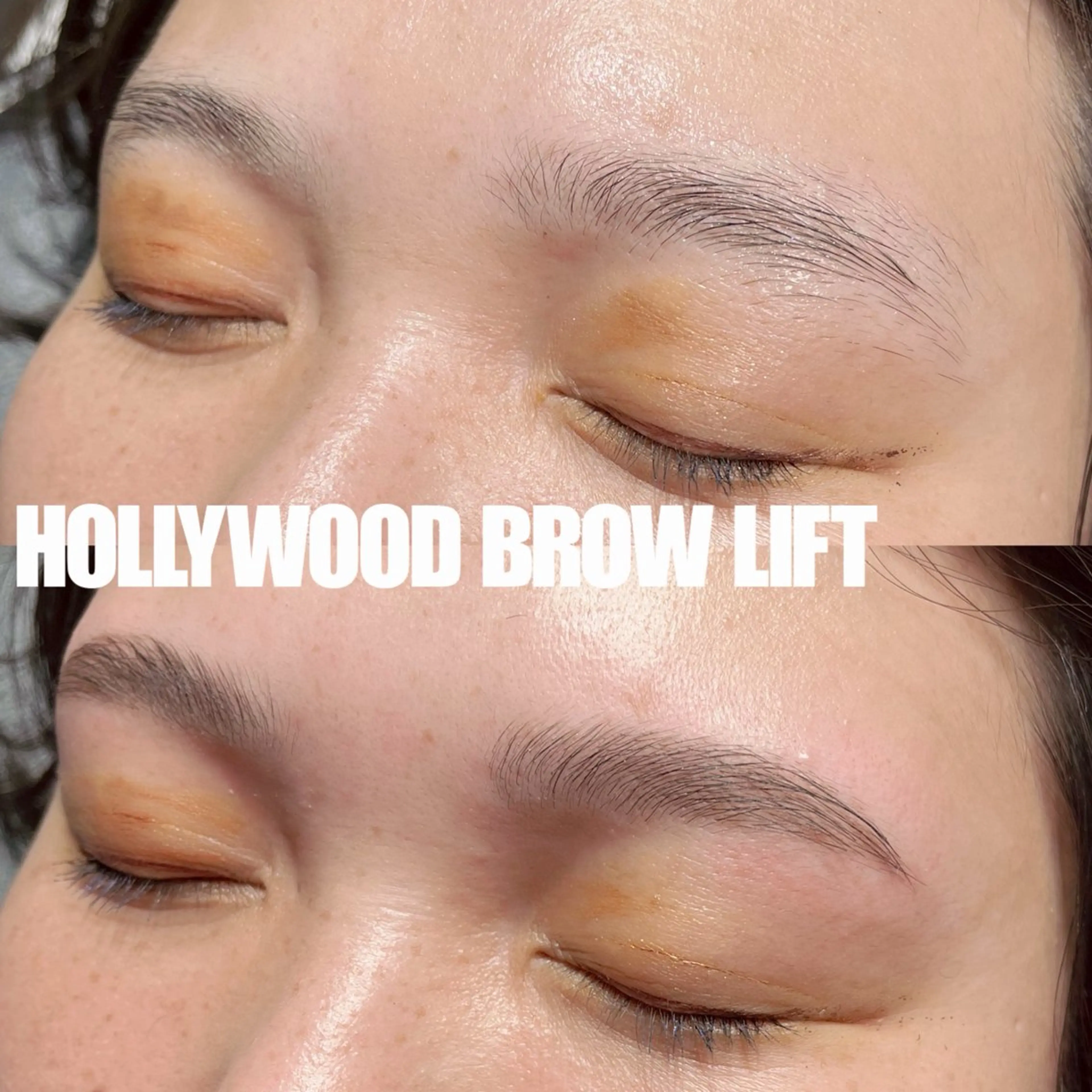 ハリウッドブロウリフト(眉パーマ&眉周りWAX)メイク込の写真