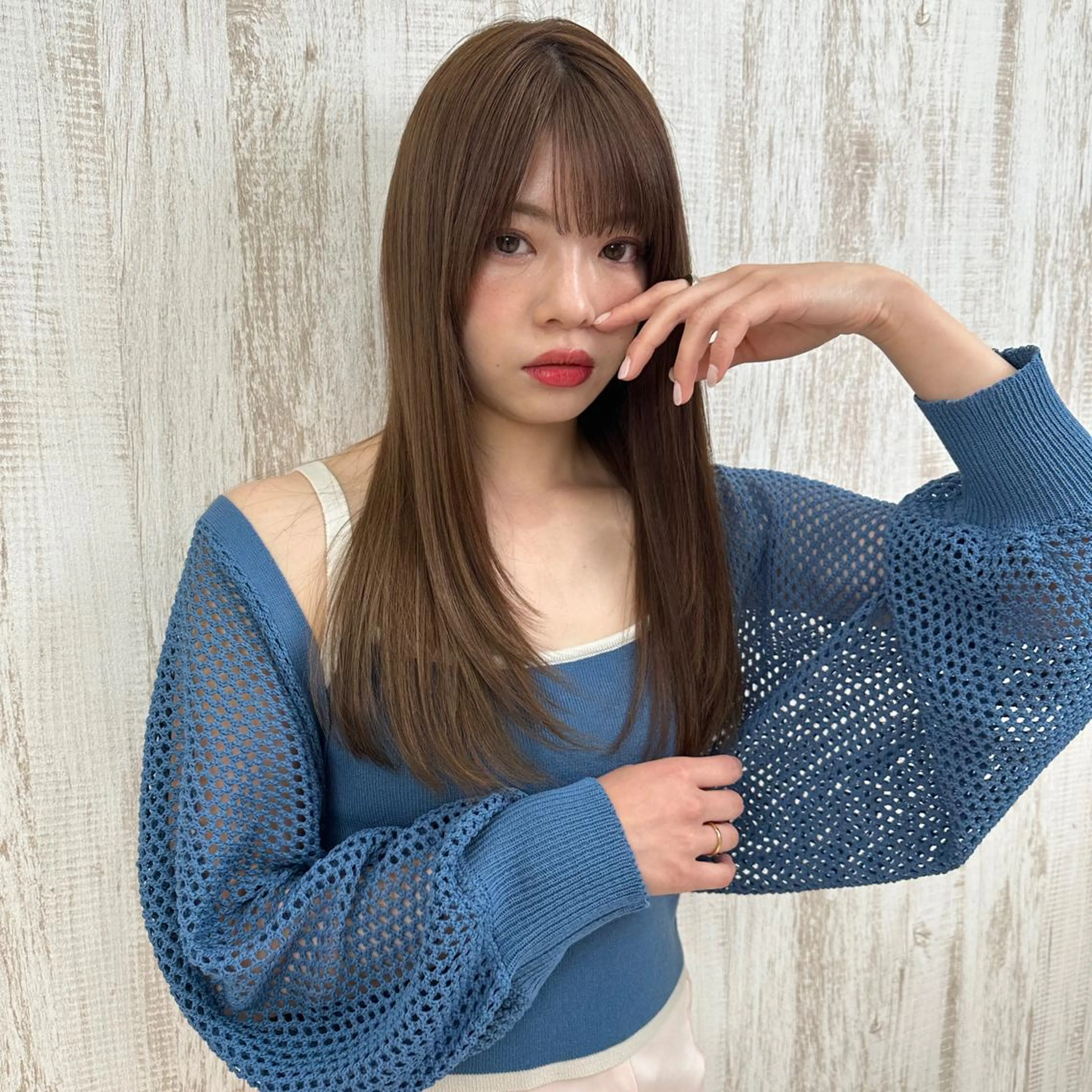 セミロング カラー 𖧷 ⁺. 大人ヘア Yui 𓂃𓈒𓏸のヘアスタイル