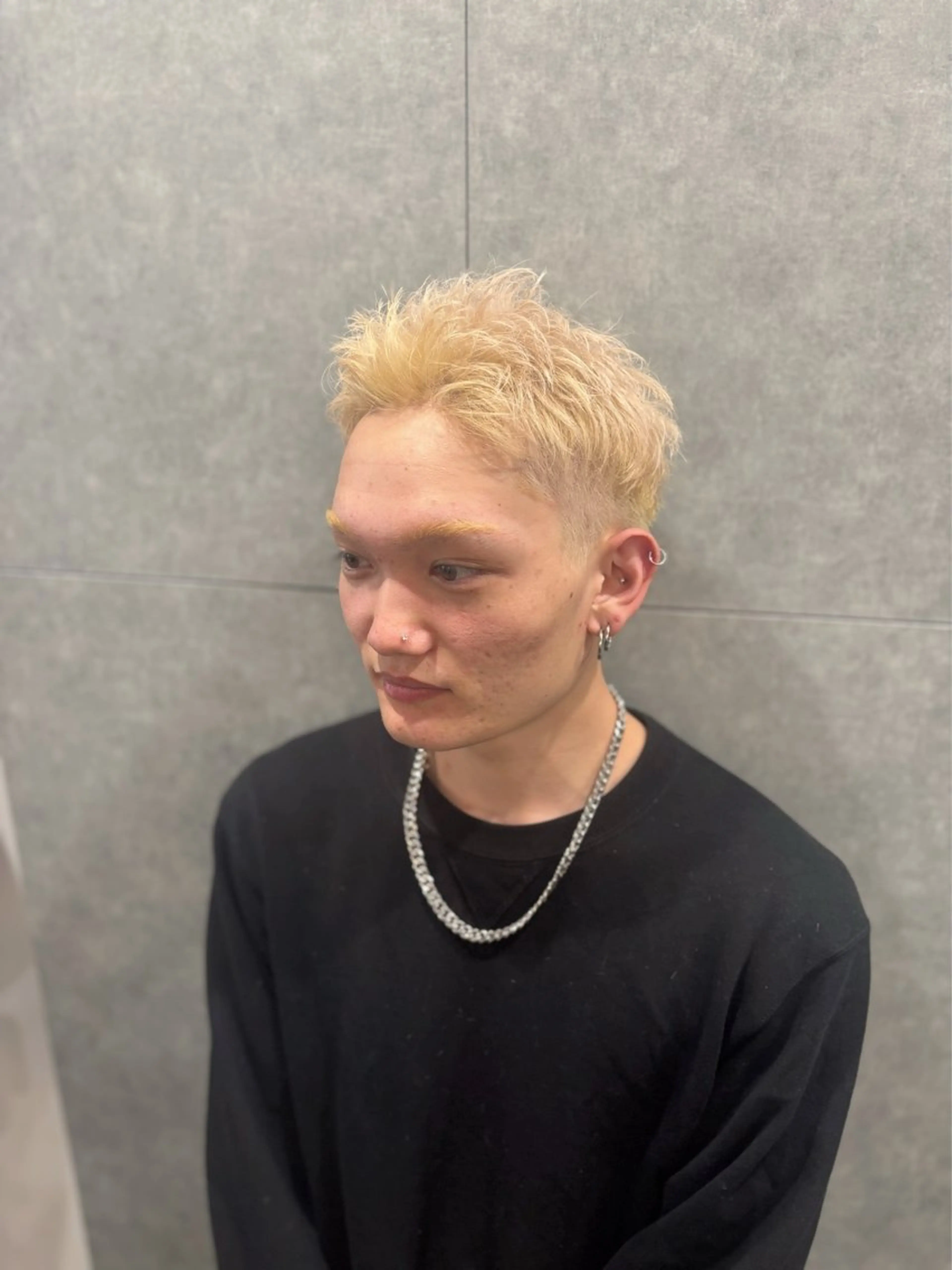 ショート カラー メンズ ヘアカラー SHIAN【シアン】 🍒ゆな🍒のヘアスタイル